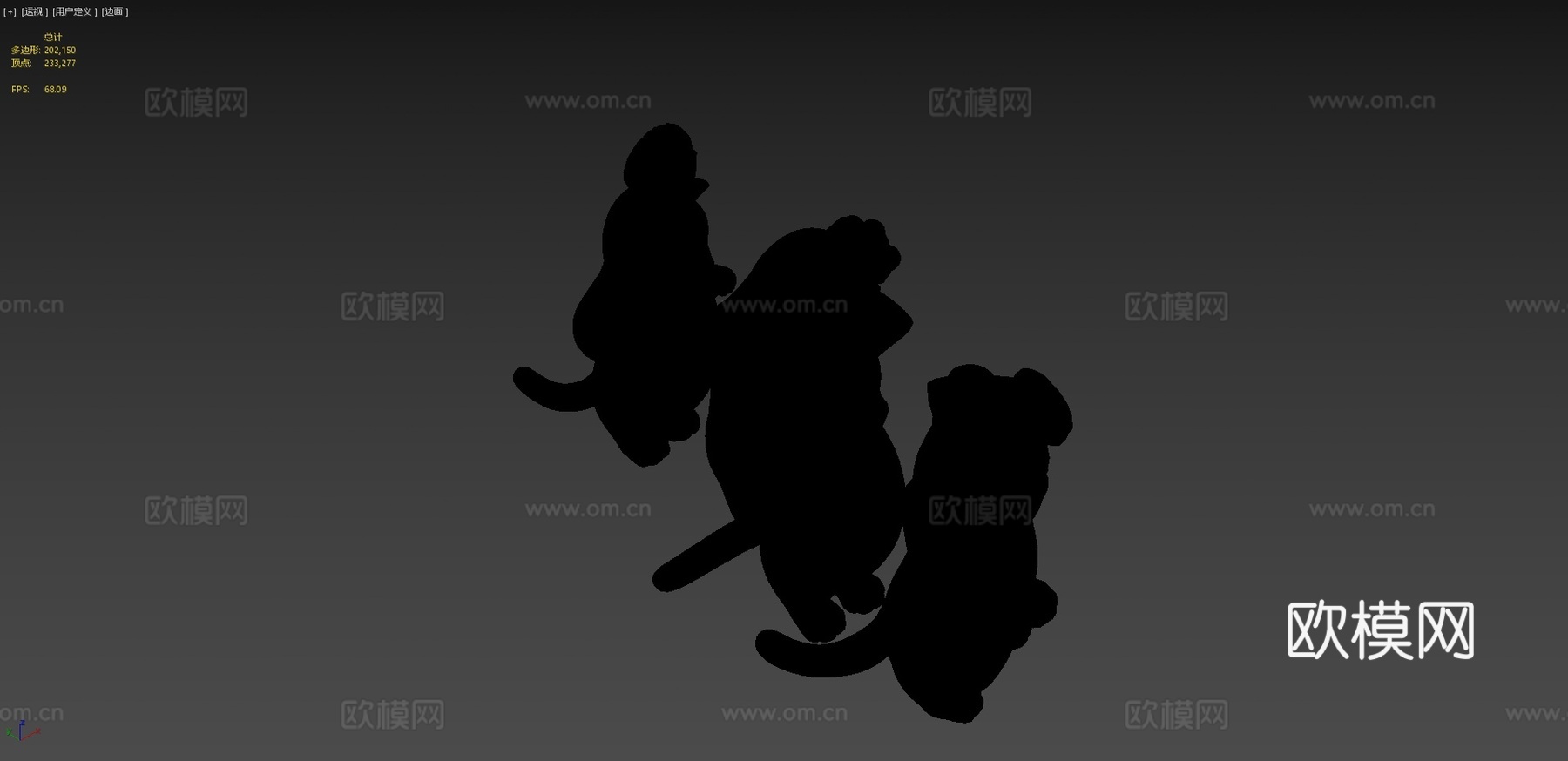 喵喵小队3d模型