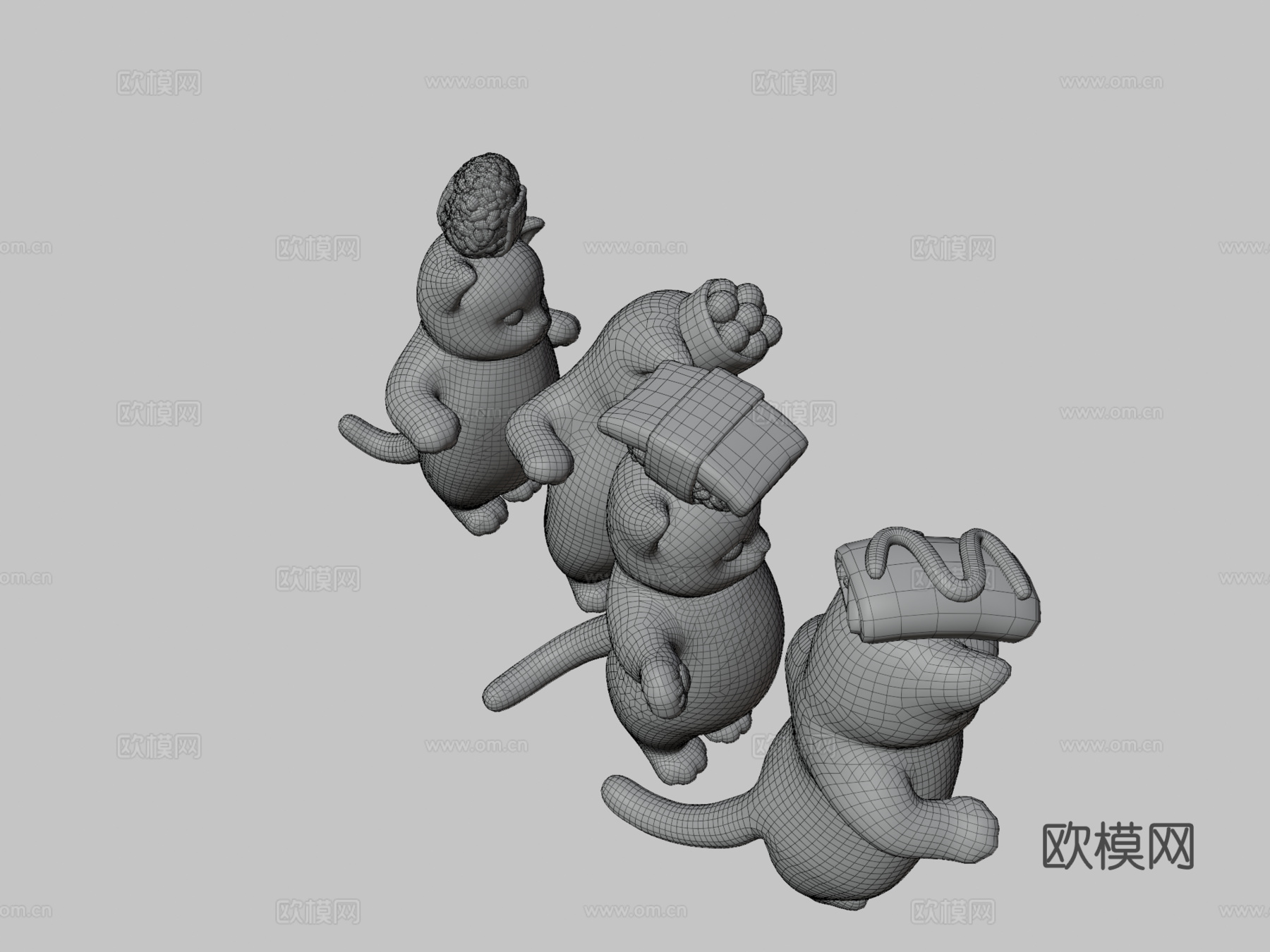 喵喵小队3d模型