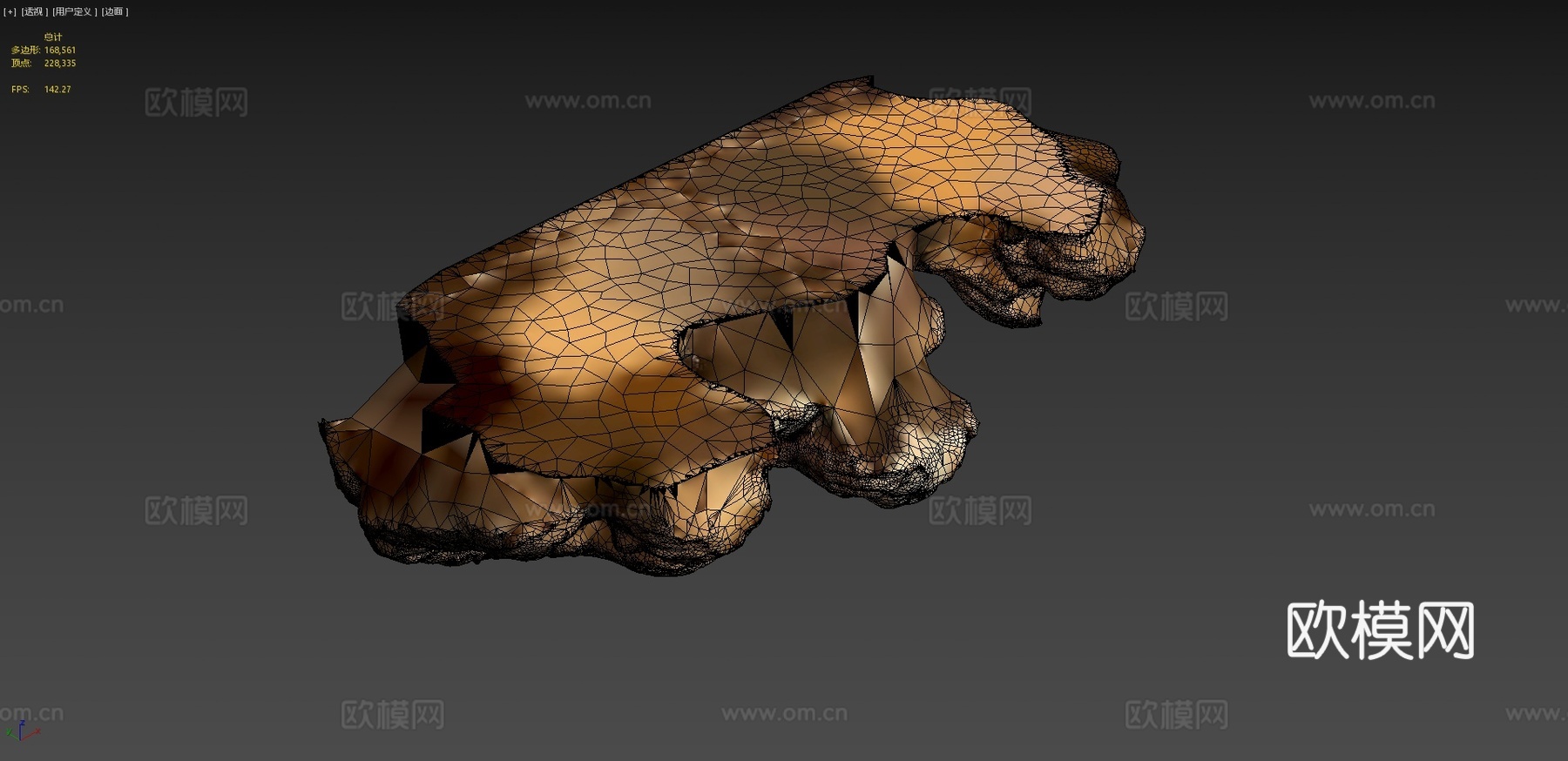 猴子雕像3D扫描3d模型