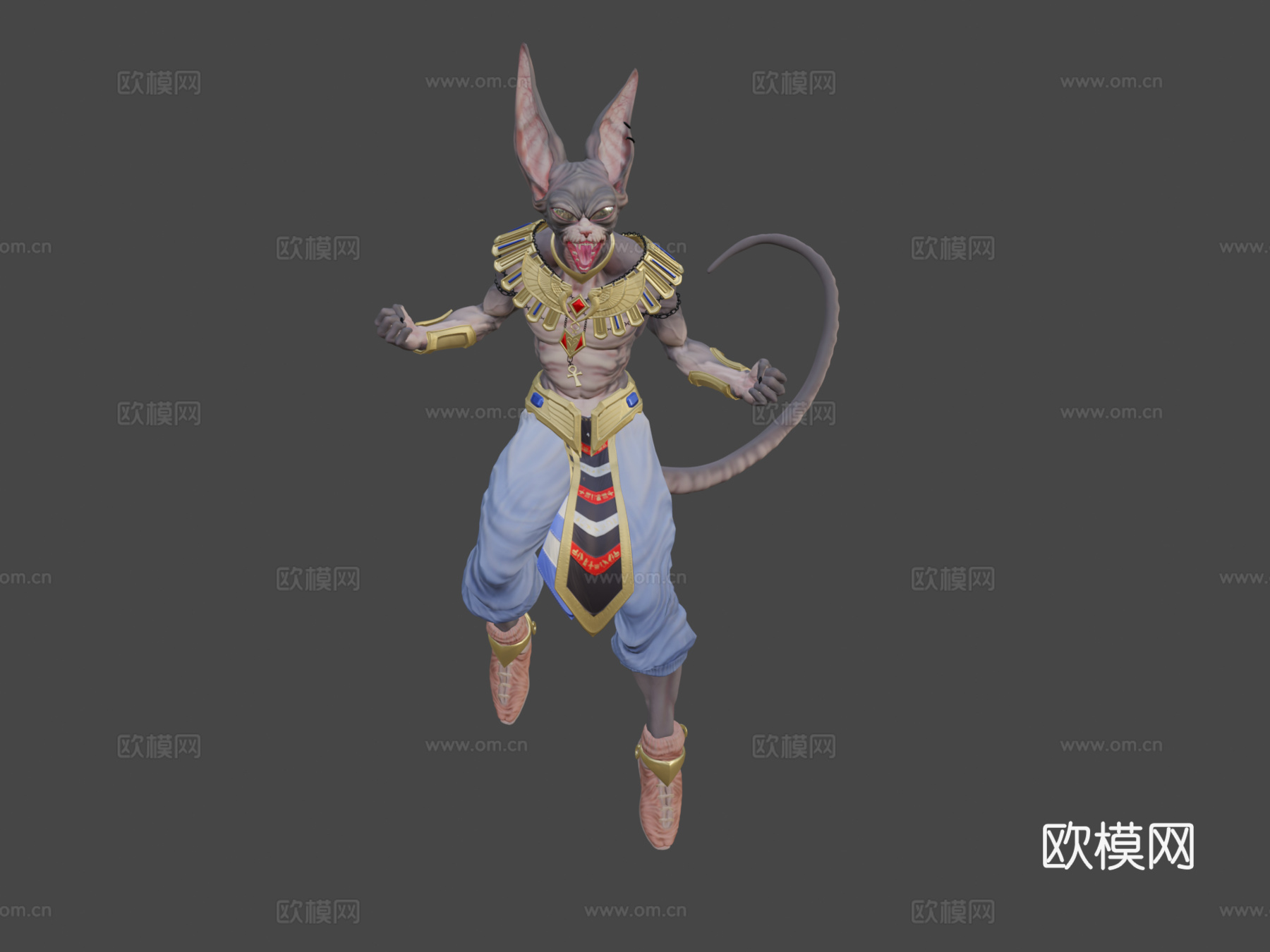 比鲁斯高清3D雕塑3d模型