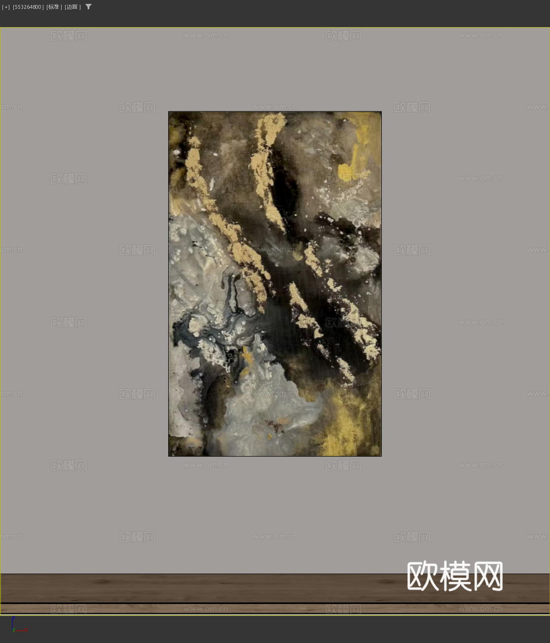 现代简约装饰挂画 意式极简装饰挂画 现代轻奢装饰挂画3d模型