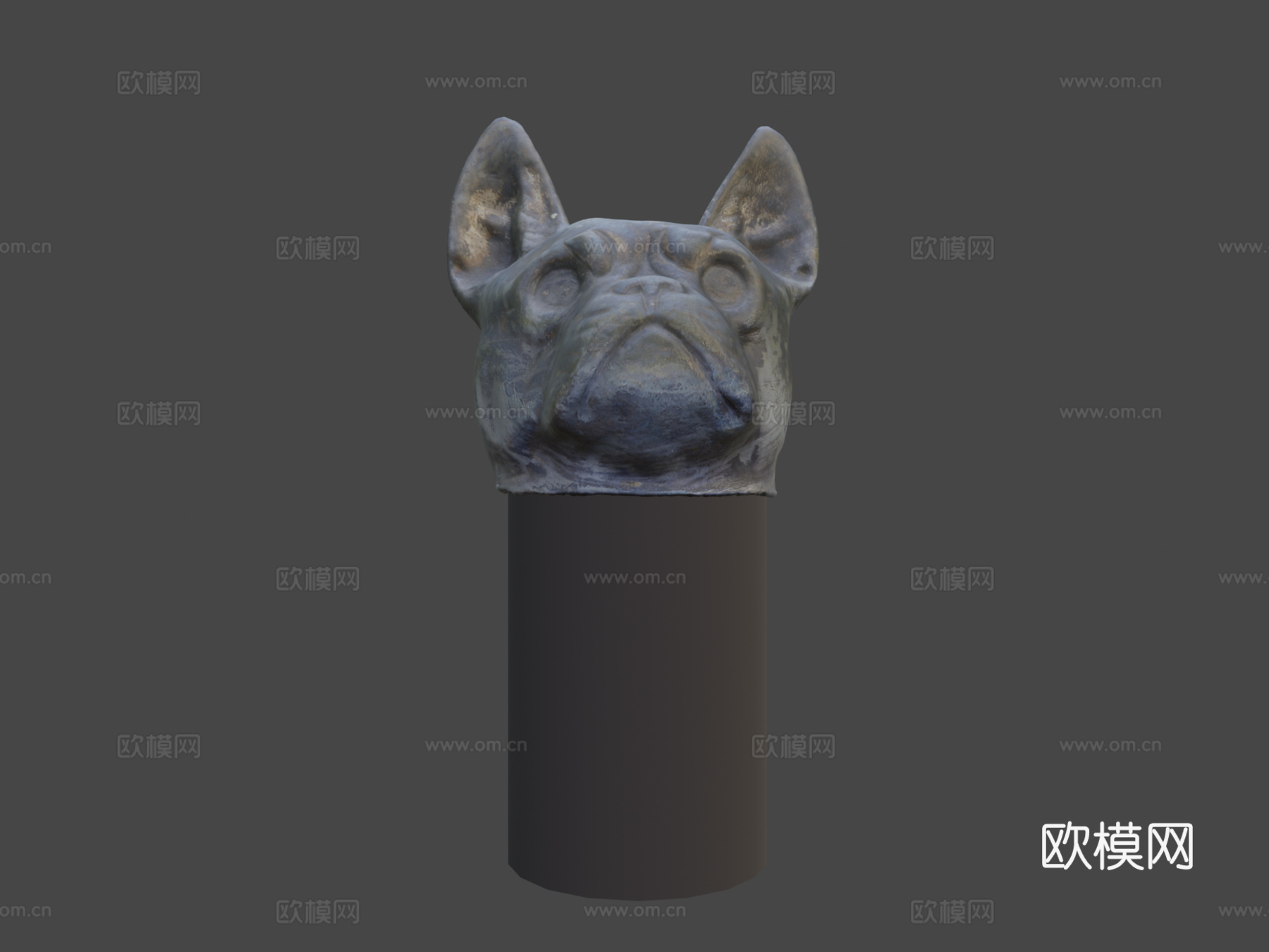 狗头3d模型