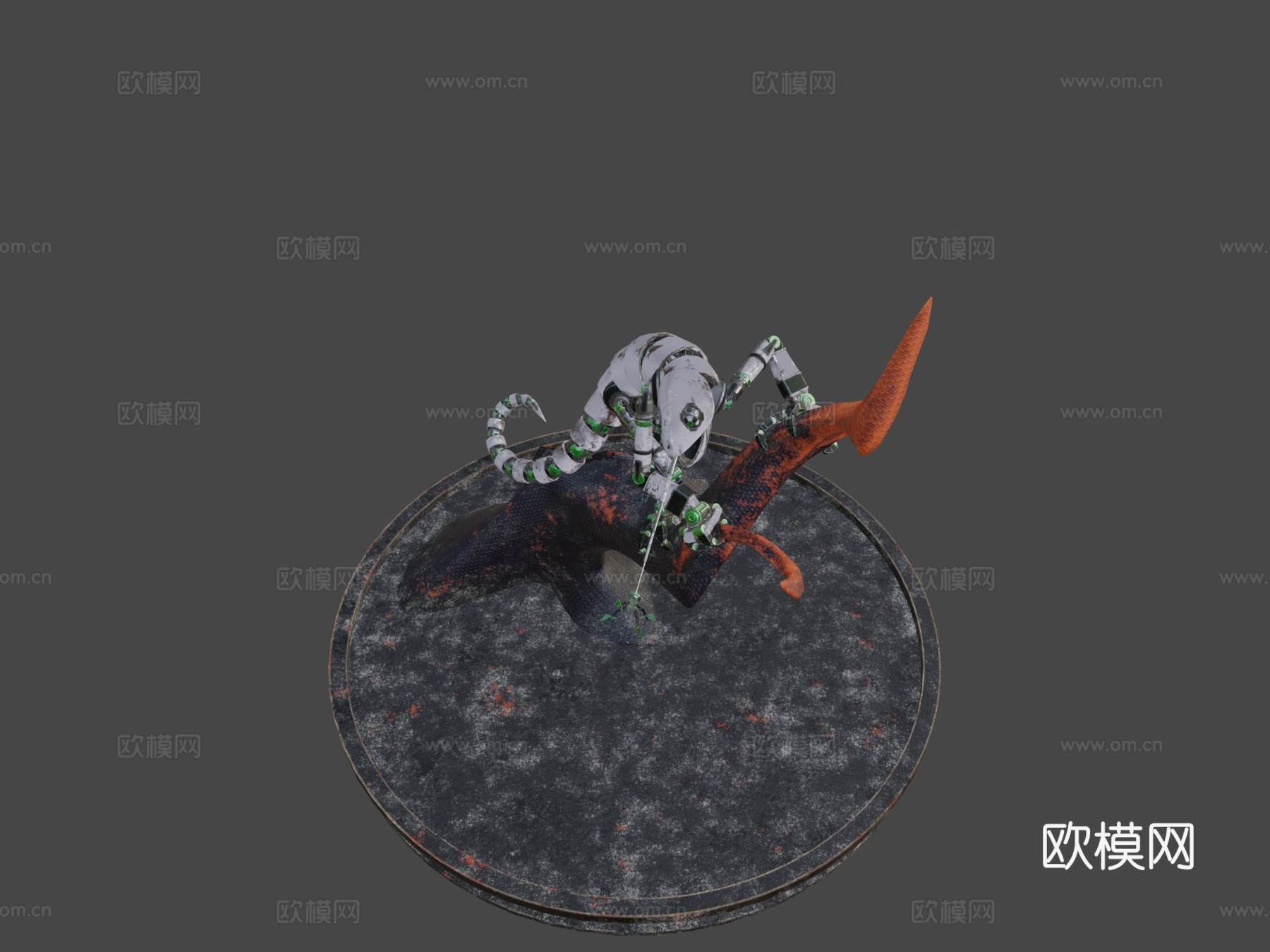 变色龙机器人3d模型