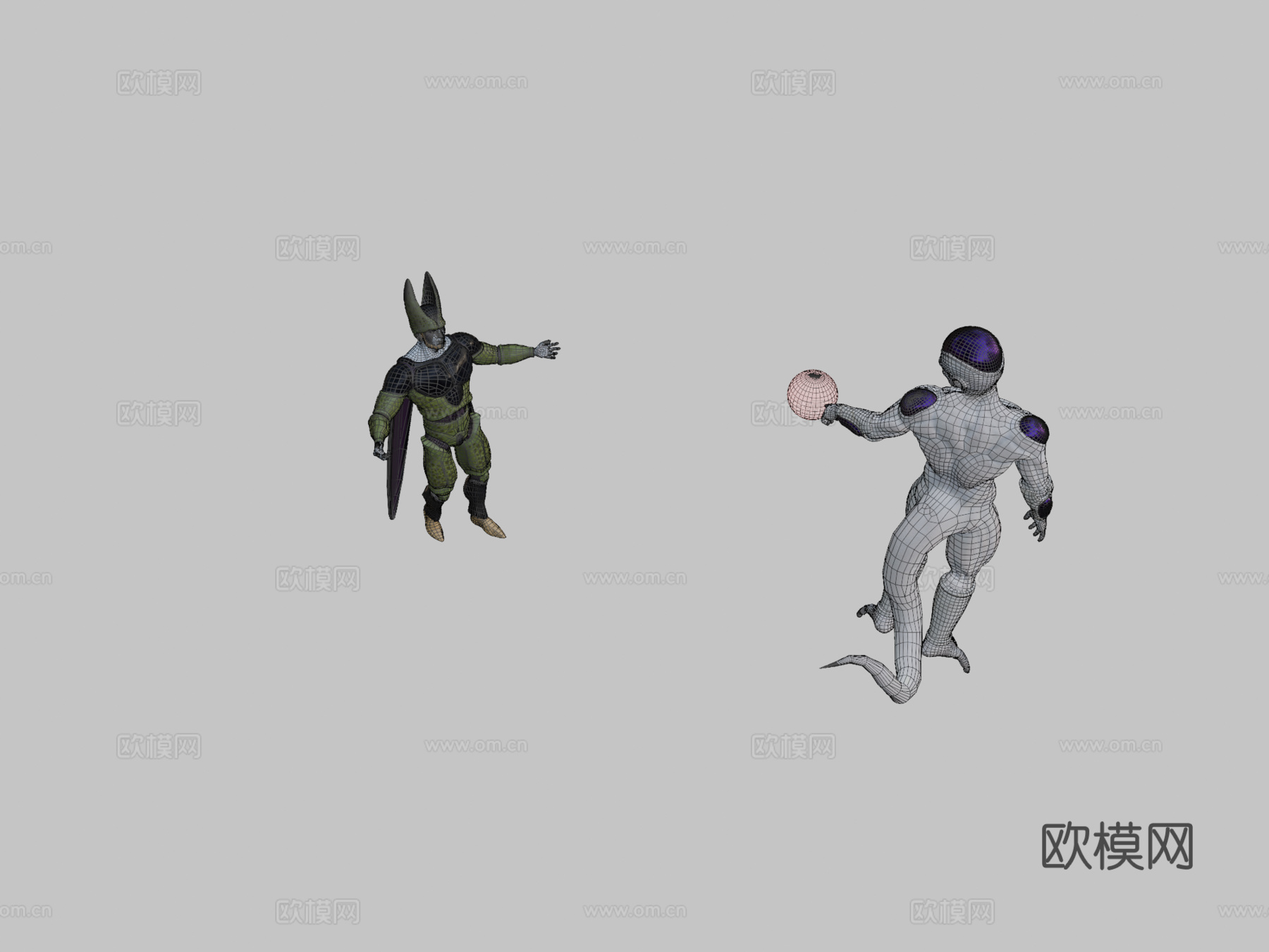 弗利萨vs沙鲁3d模型