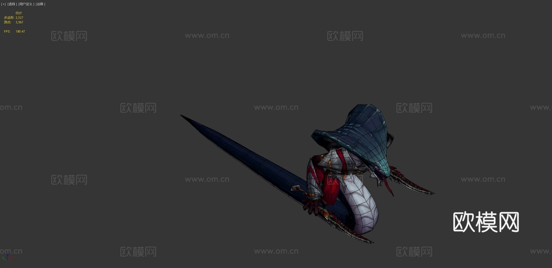 眼镜蛇首领怪物3d模型