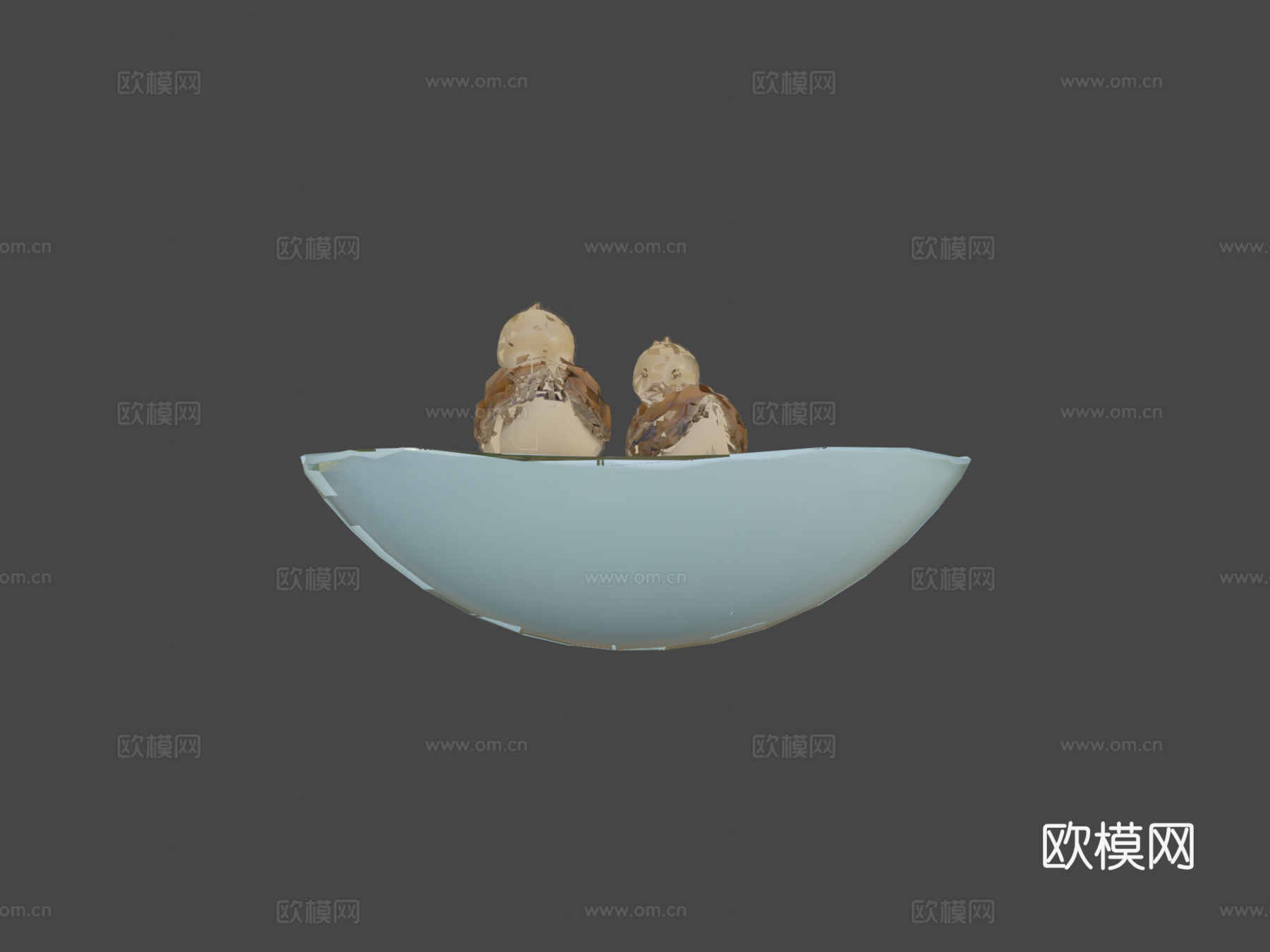 龟鸭3d模型