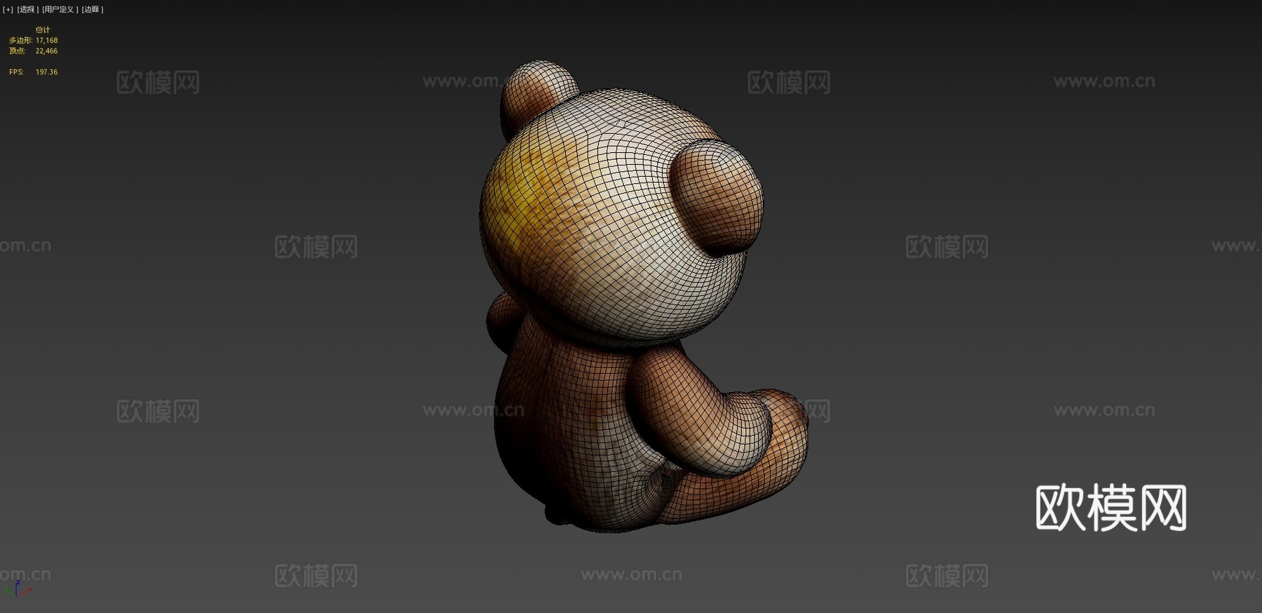 泰迪熊3d模型