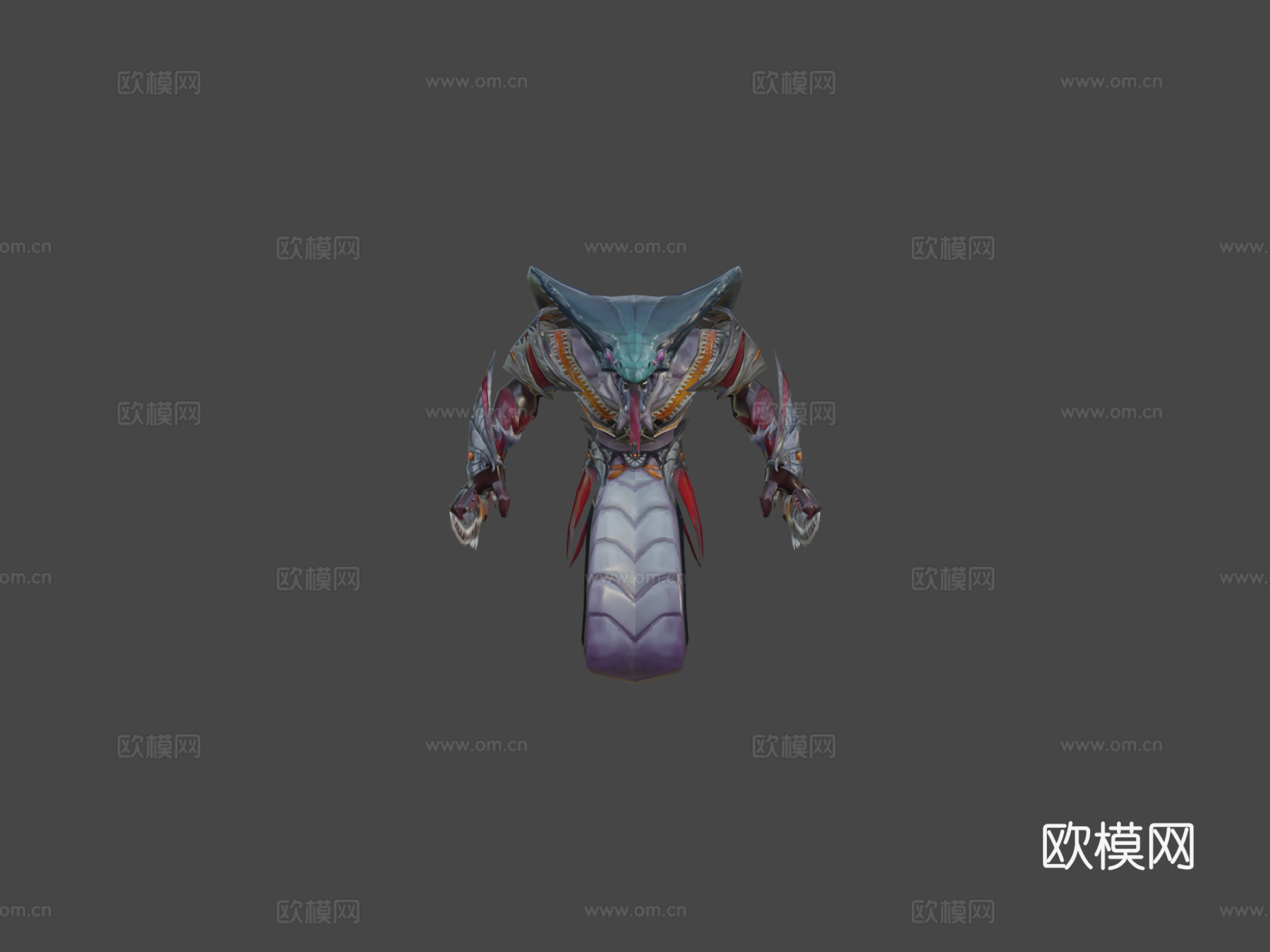 眼镜蛇首领怪物3d模型