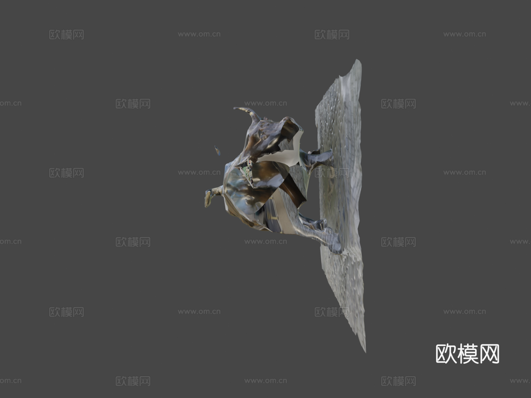 华尔街公牛3d模型