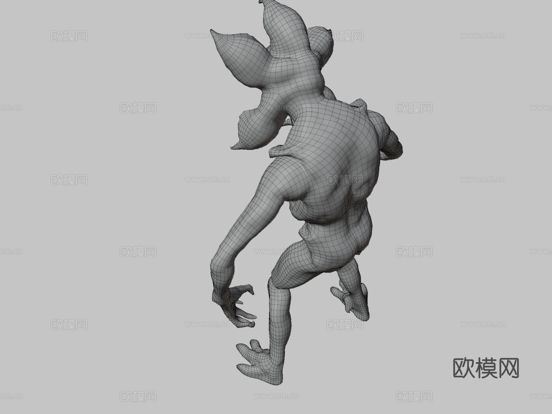 怪奇物语魔王可动人偶3d模型