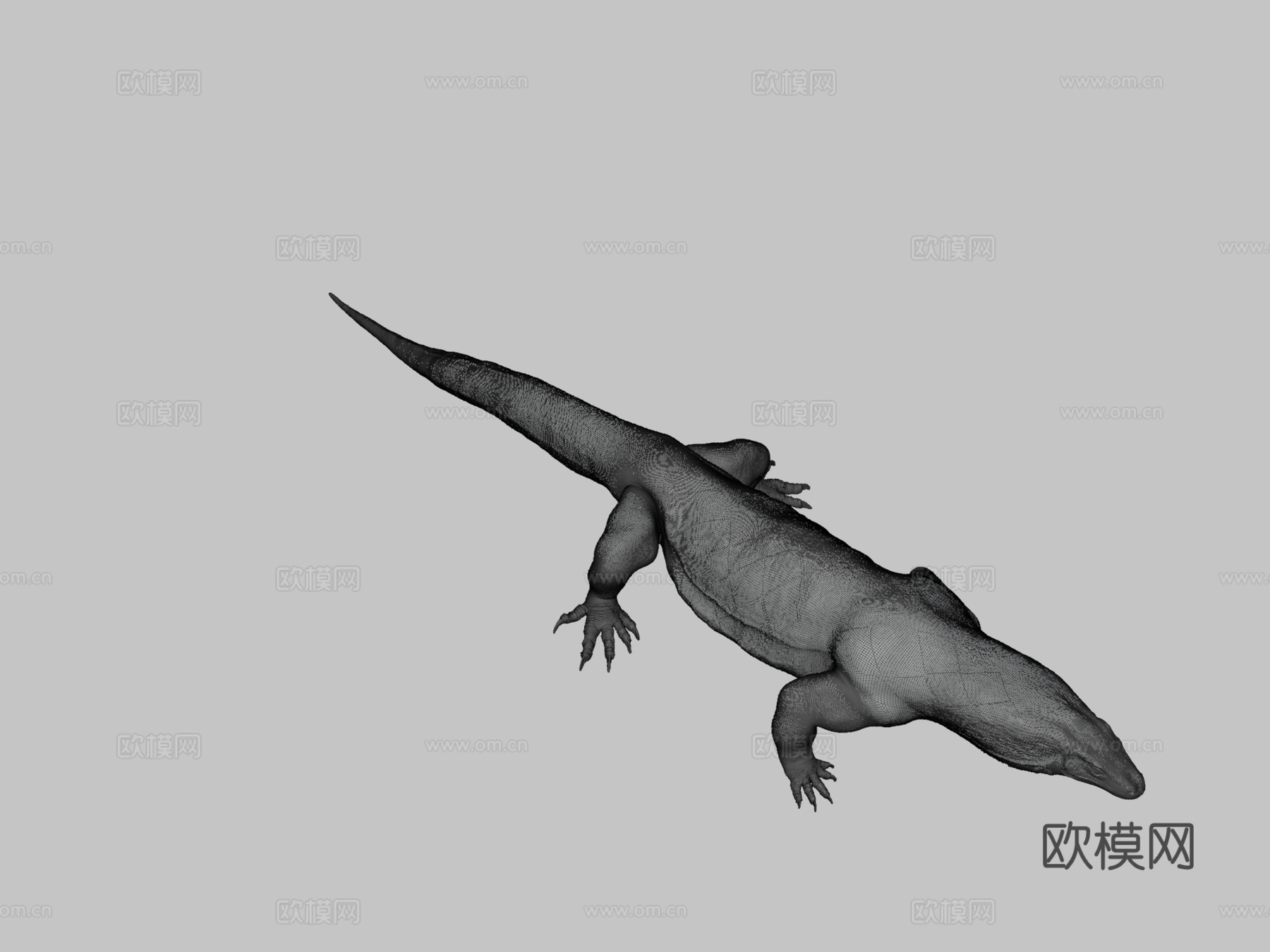 科莫多龙3d模型