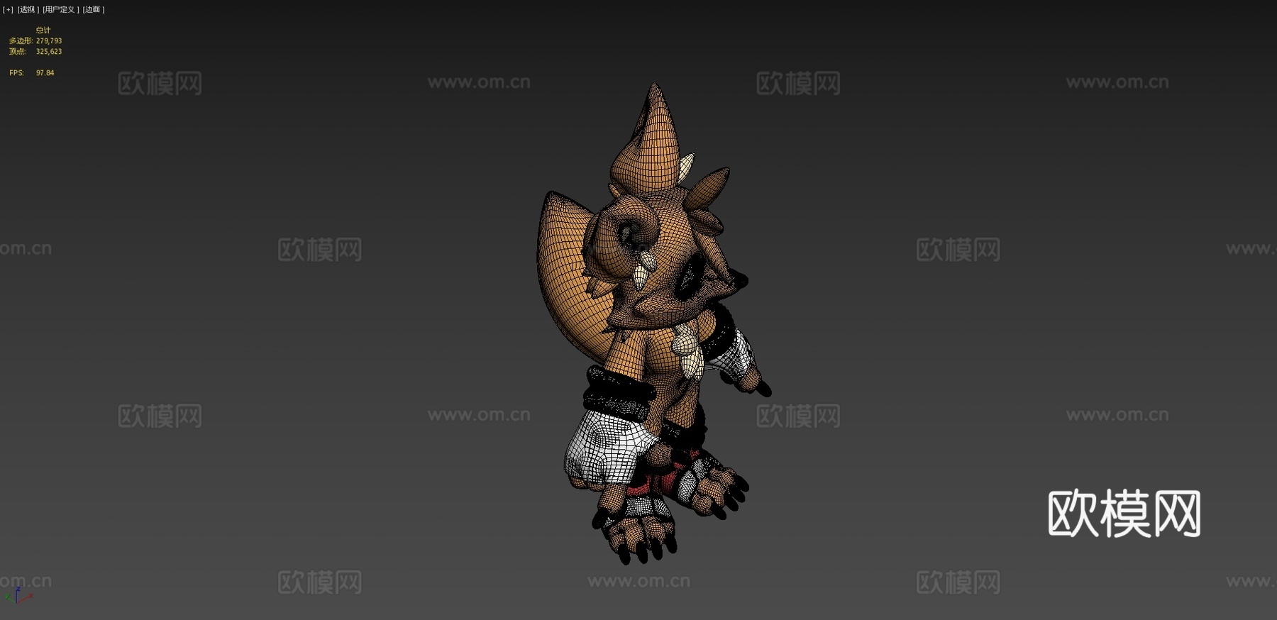 卡通人物3d模型