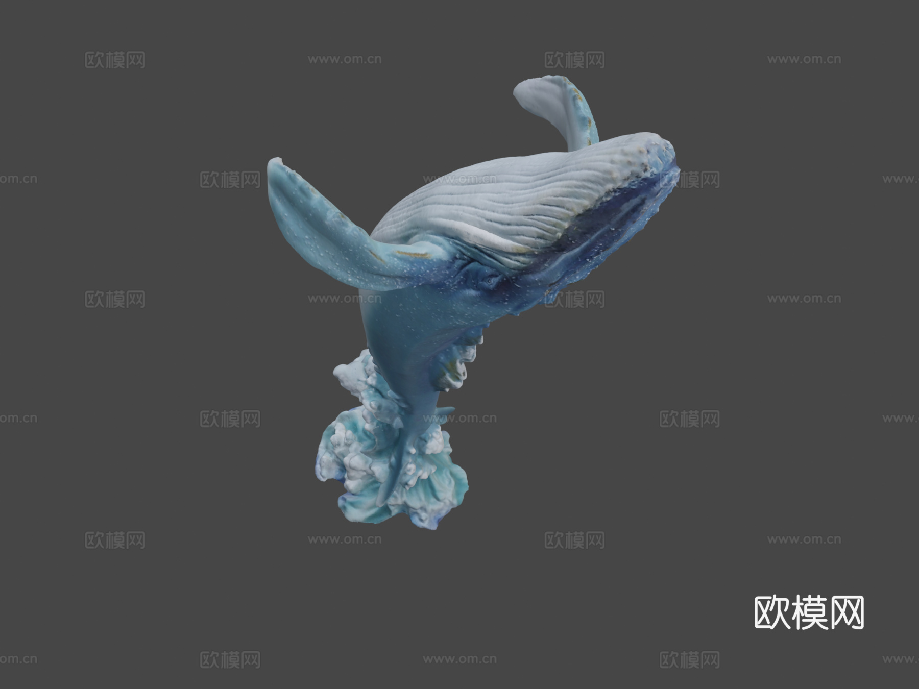 鲸鱼雕像-RevopointINSPIRE3D扫描仪3d模型