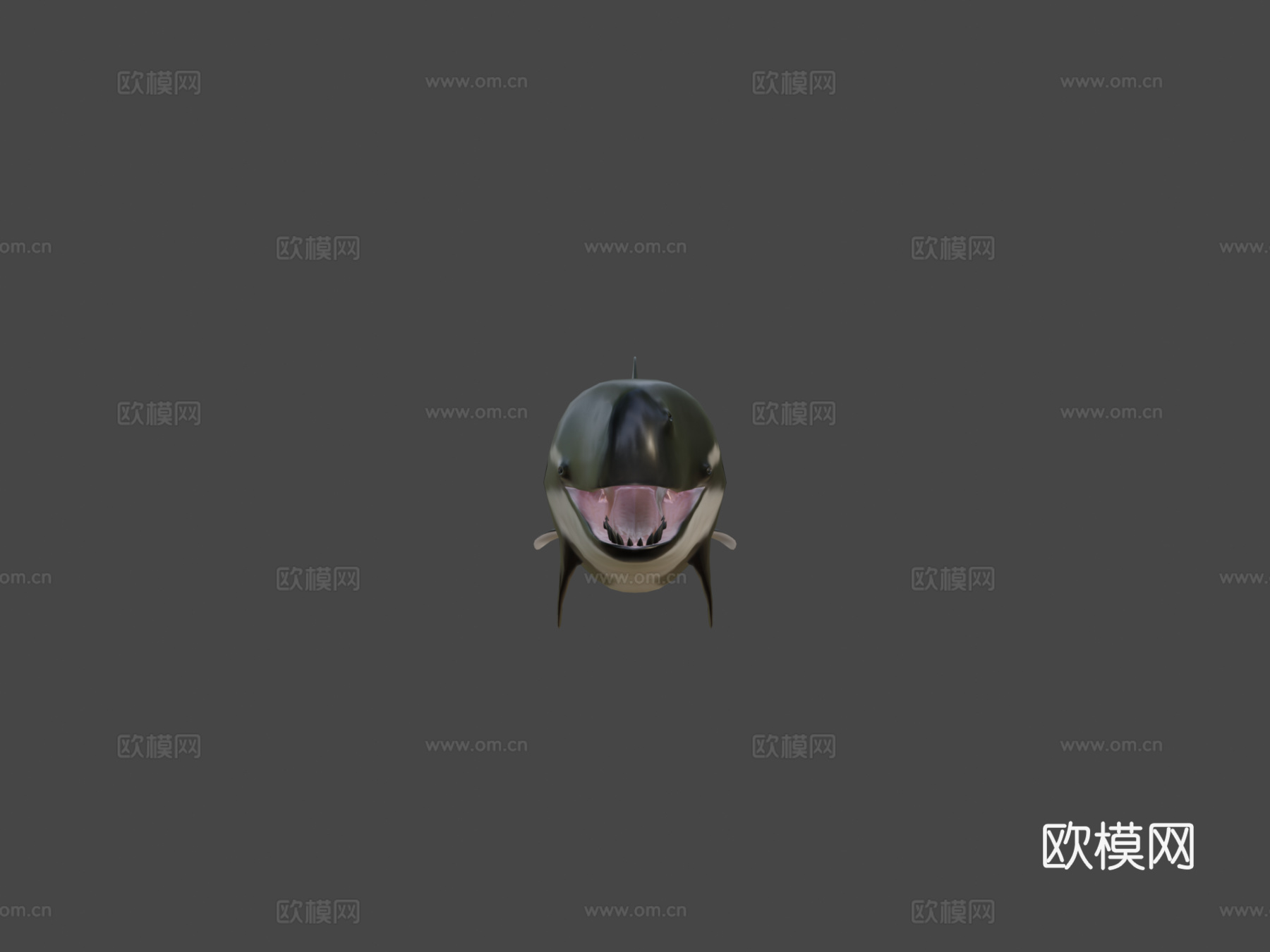 利维坦鲸3d模型