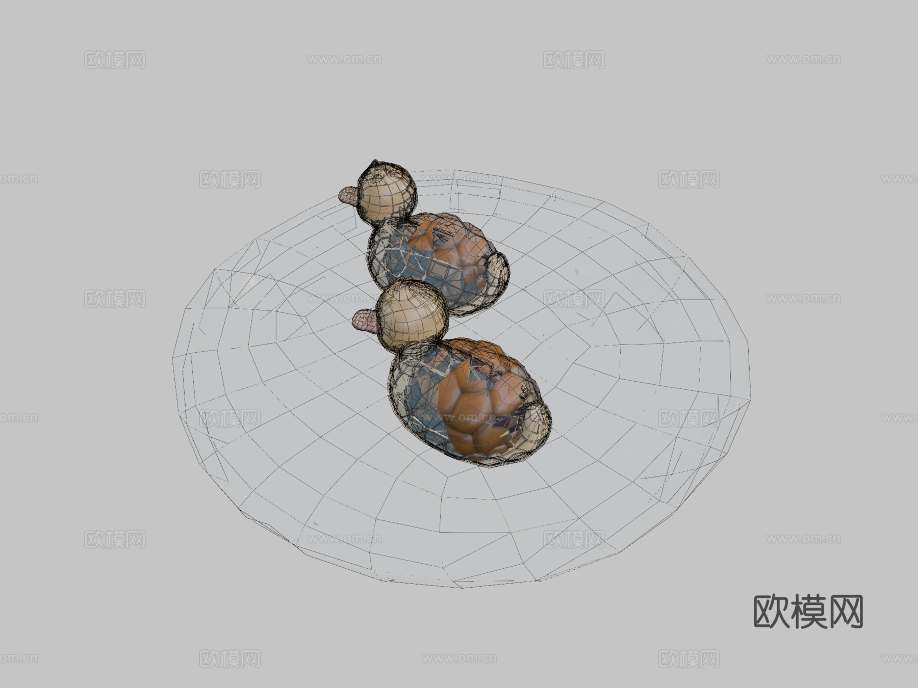 龟鸭3d模型