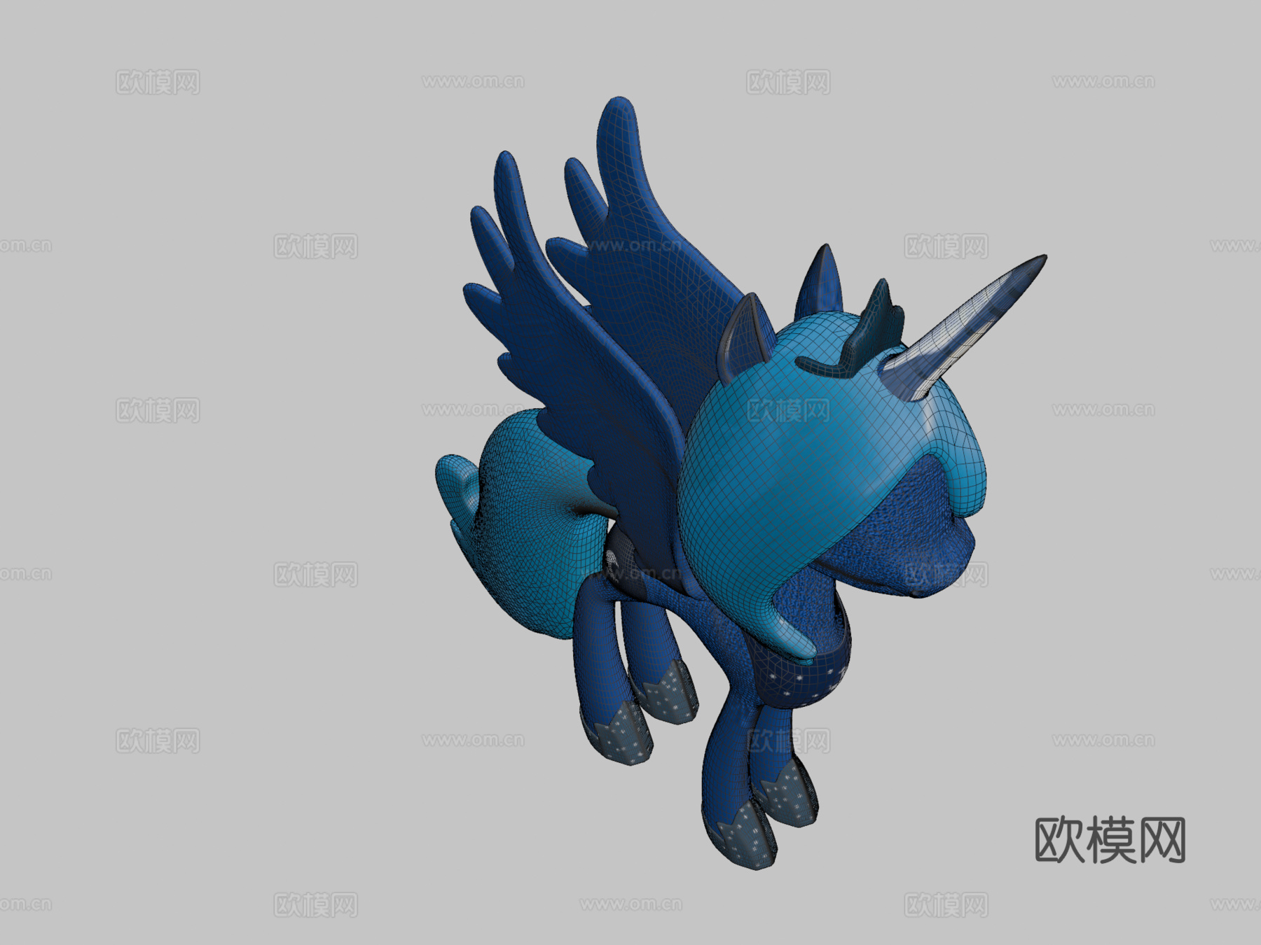 MLP-露娜公主3d模型