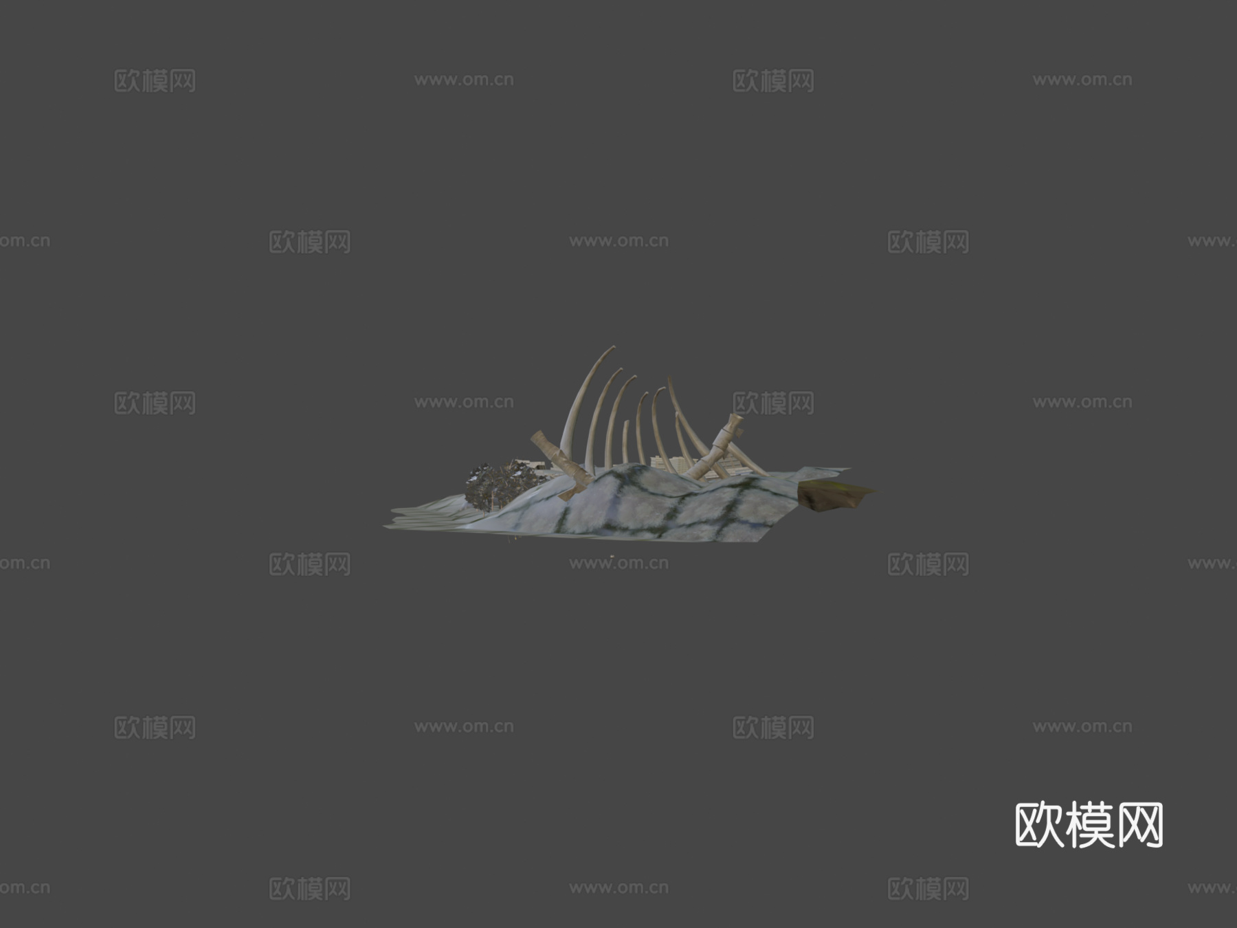 FreeFire旧狂暴大厅3D模型OBJ3d模型