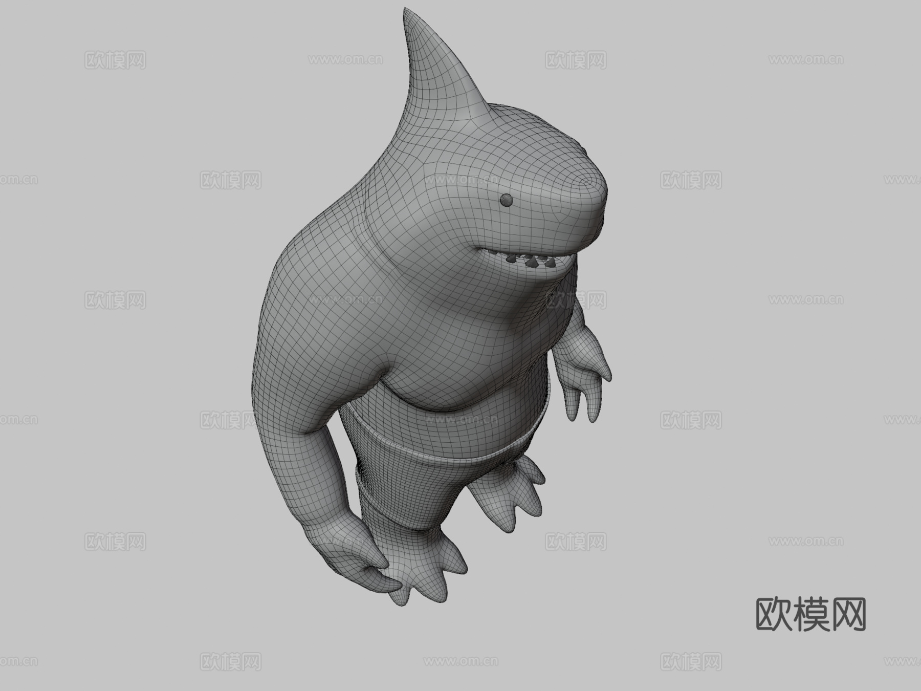 鲨鱼王3d模型