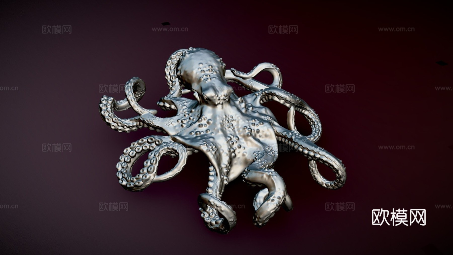 章鱼吊坠3d模型