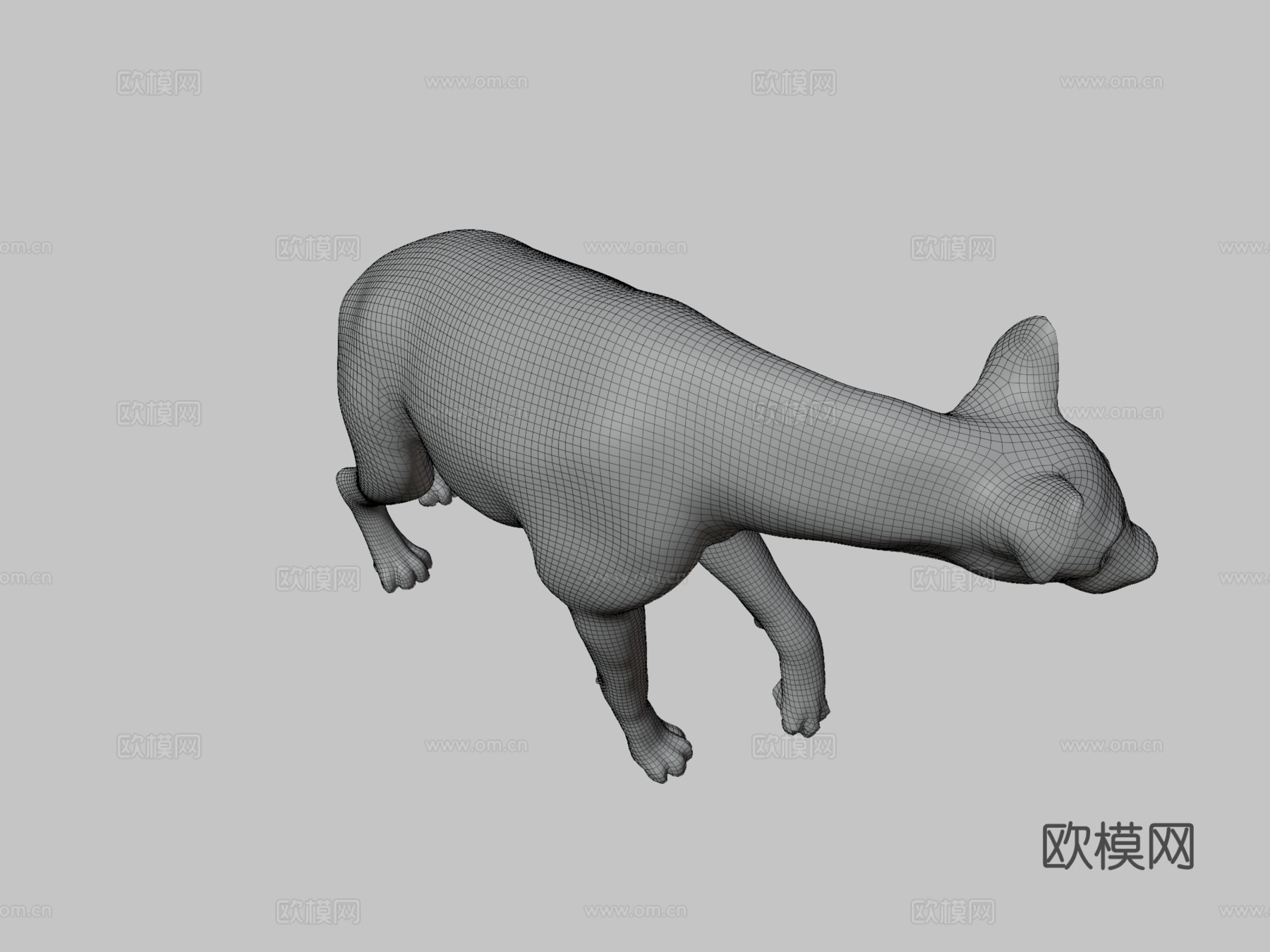 鬣狗3d模型