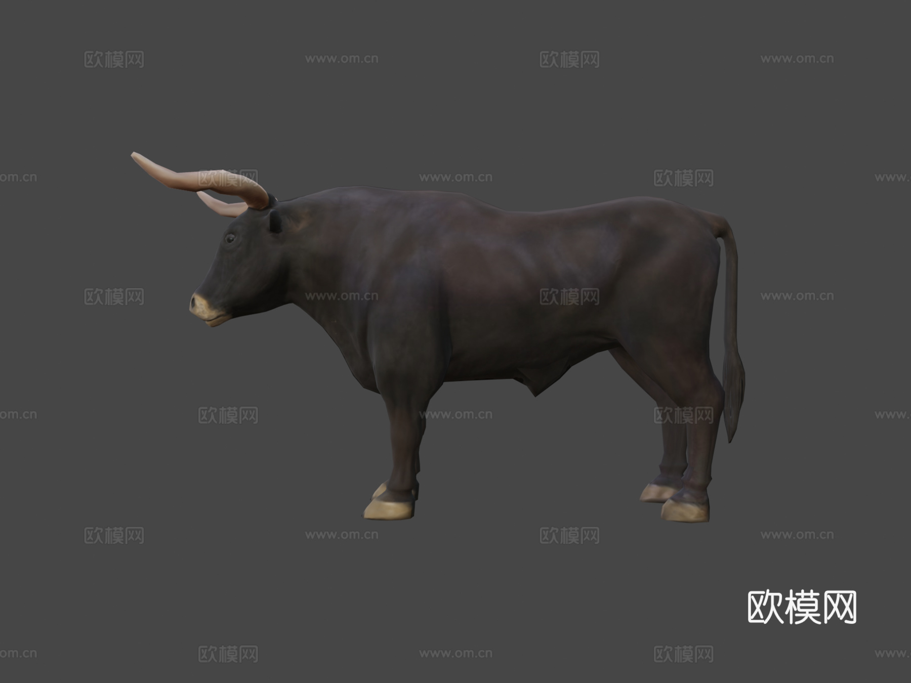 公牛3d模型