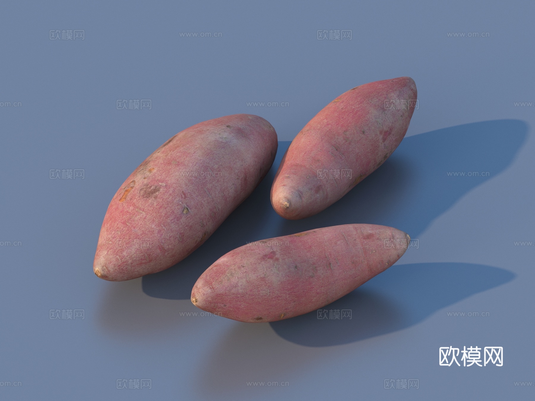 红薯 地瓜 食物3d模型