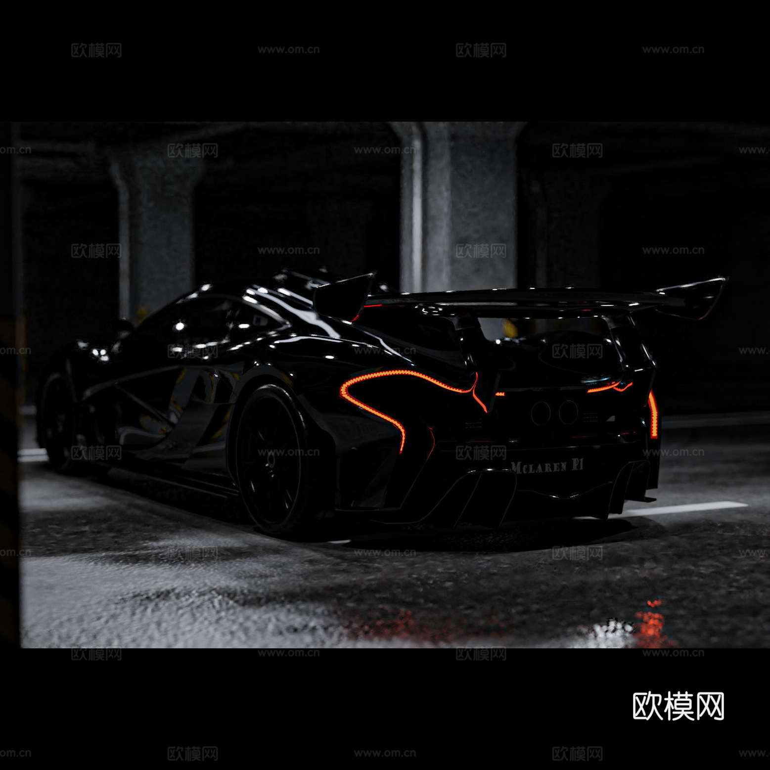 迈凯伦 P1 轿跑3d模型