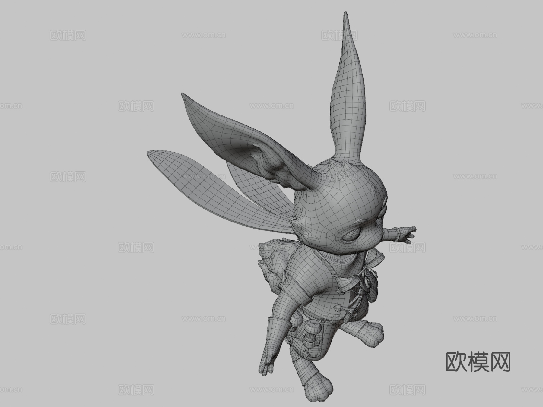 兔子角色3d模型