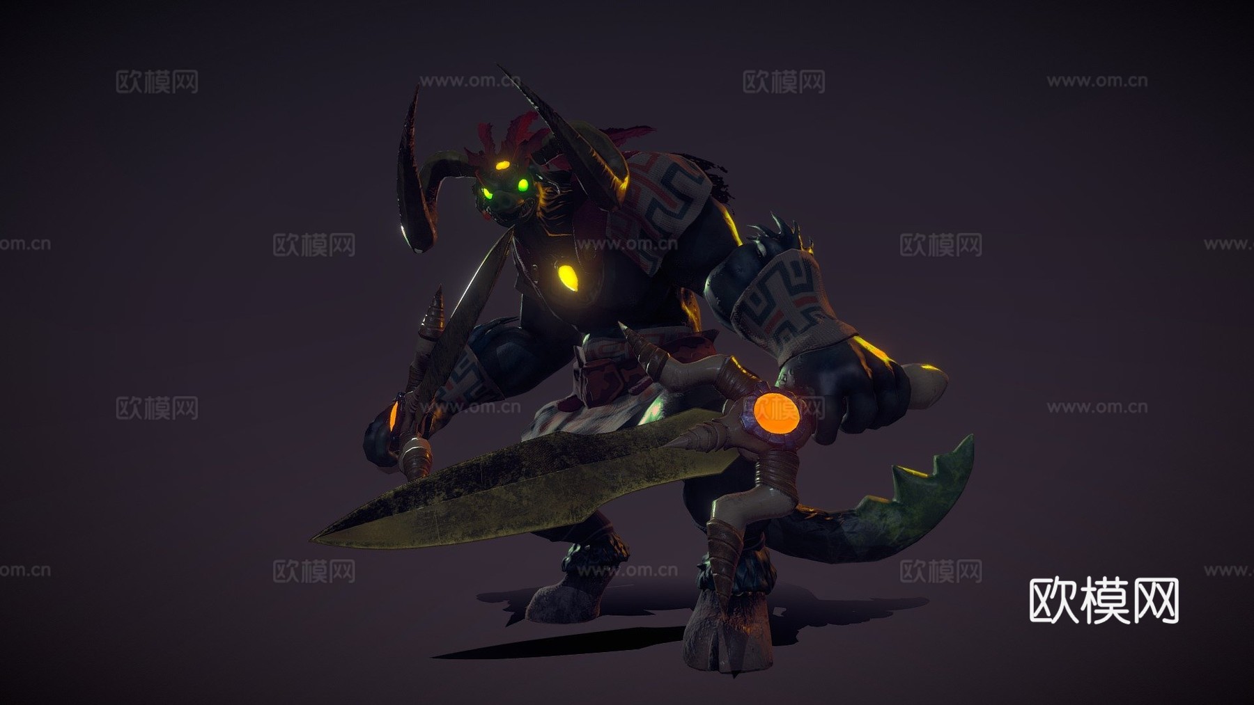 《塞尔达传说：时之笛》粉丝艺术-加农3d模型