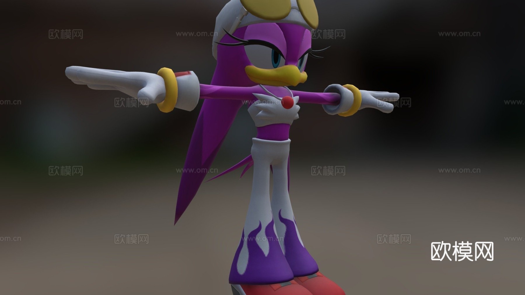 燕子波浪3d模型