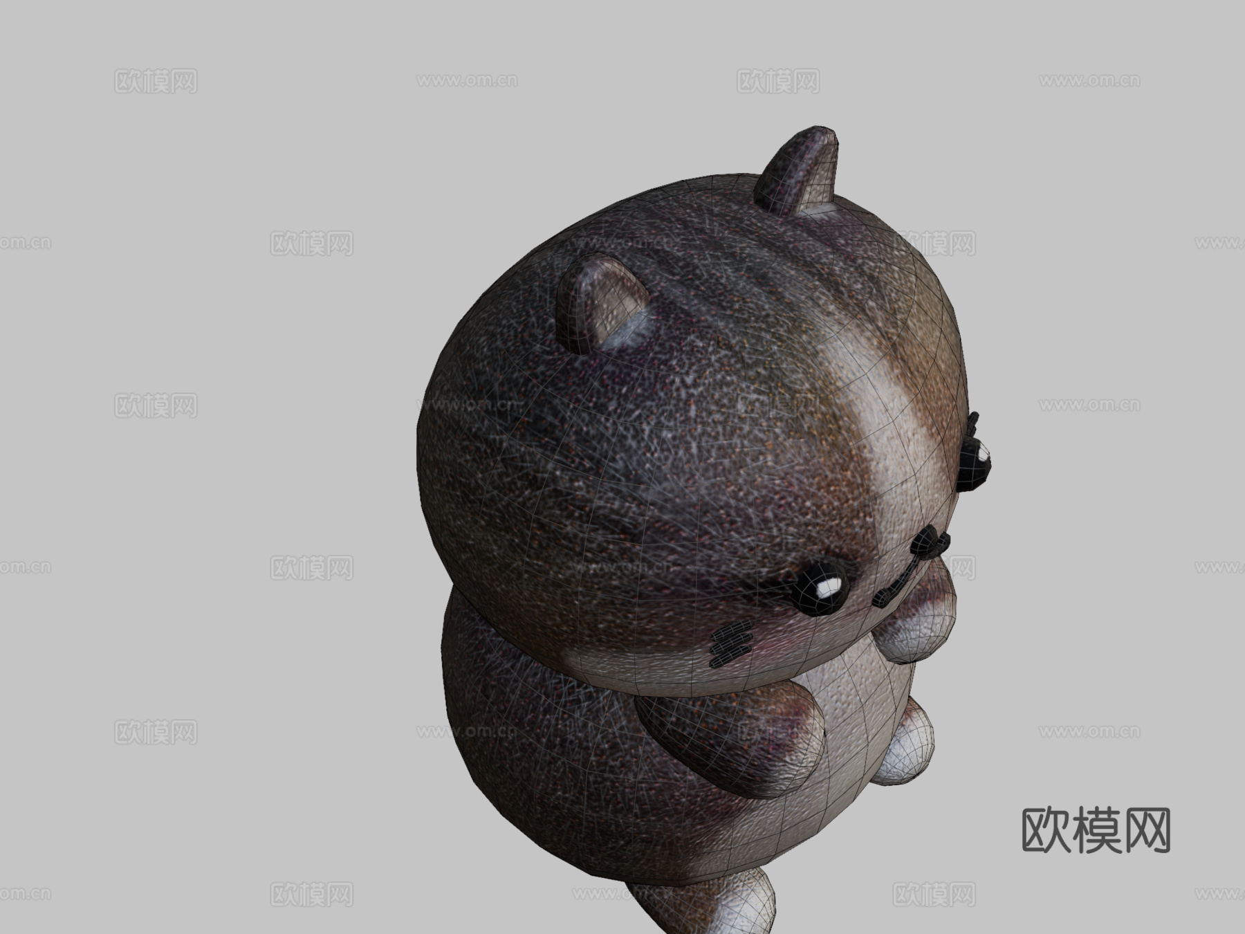 可爱胖猫3d模型