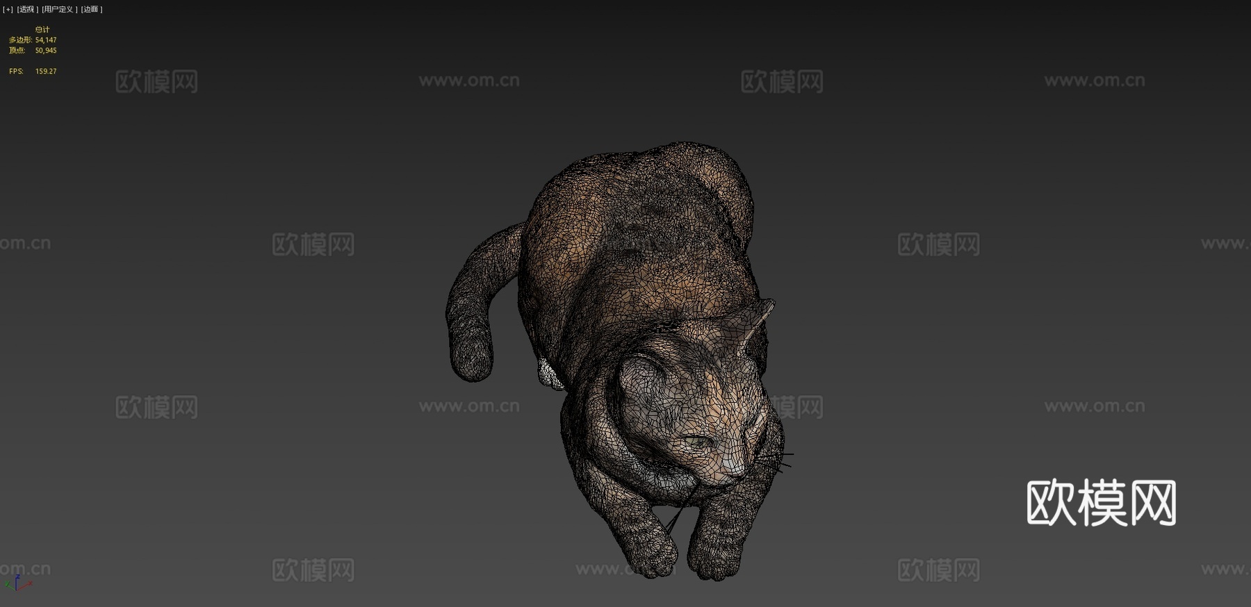 躺猫143d模型