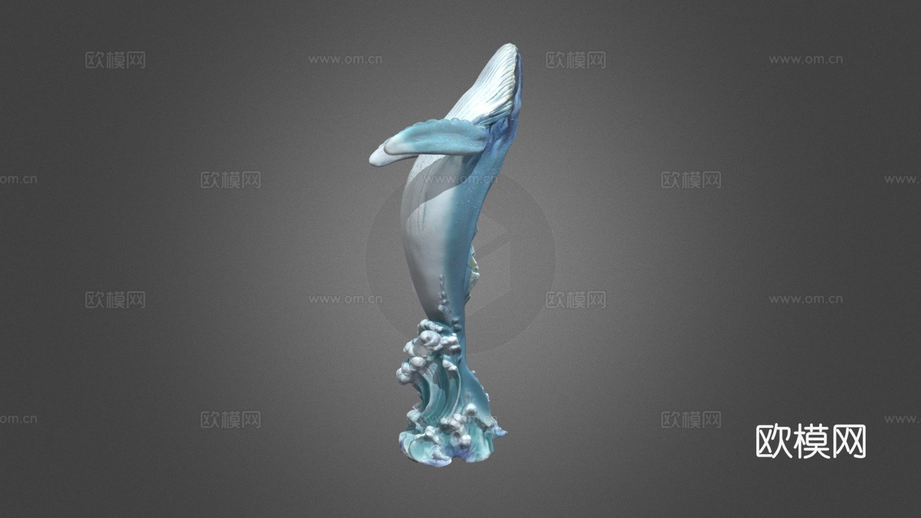 鲸鱼雕像-RevopointINSPIRE3D扫描仪3d模型