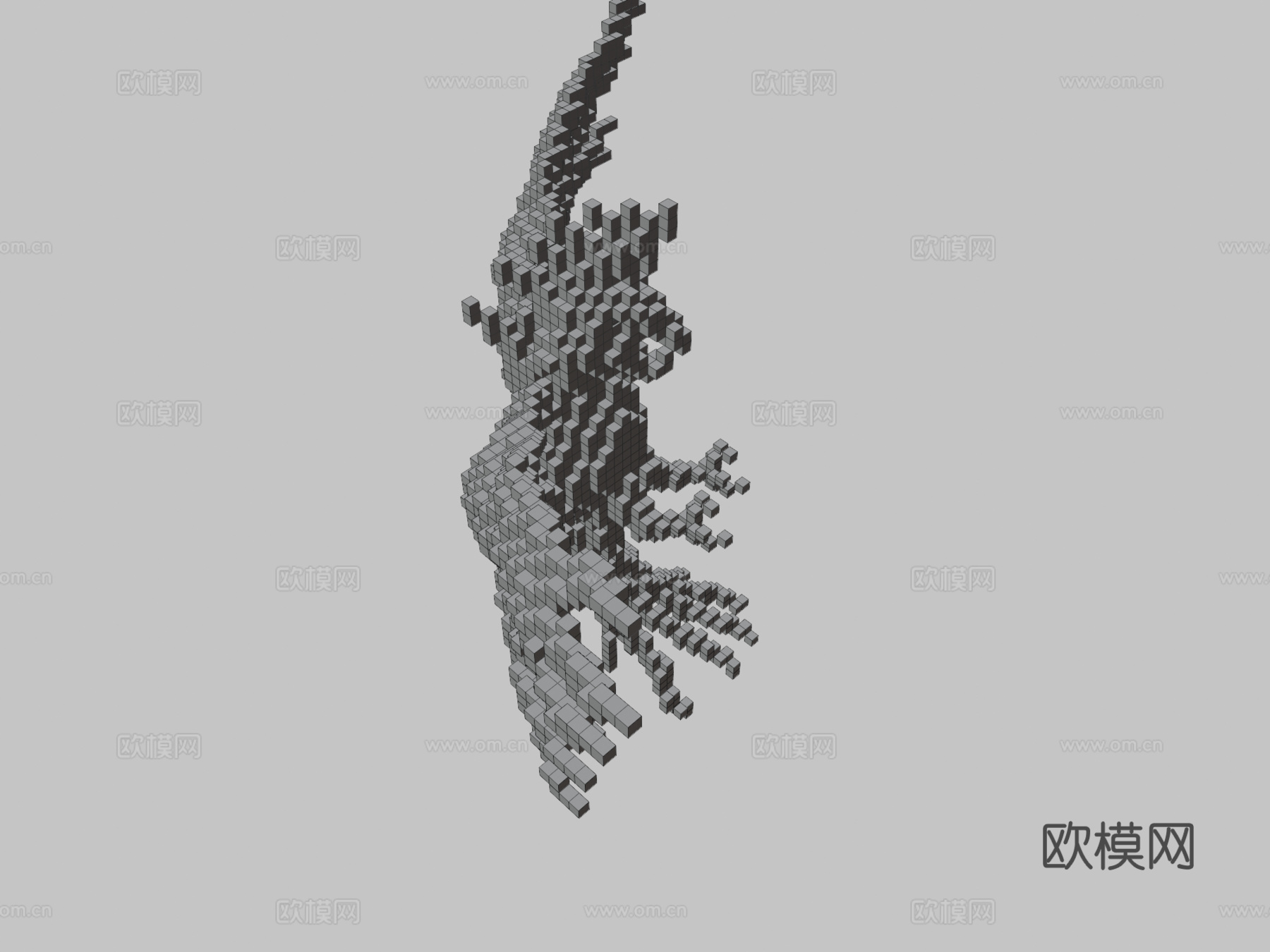 我的世界-鹦鹉3d模型