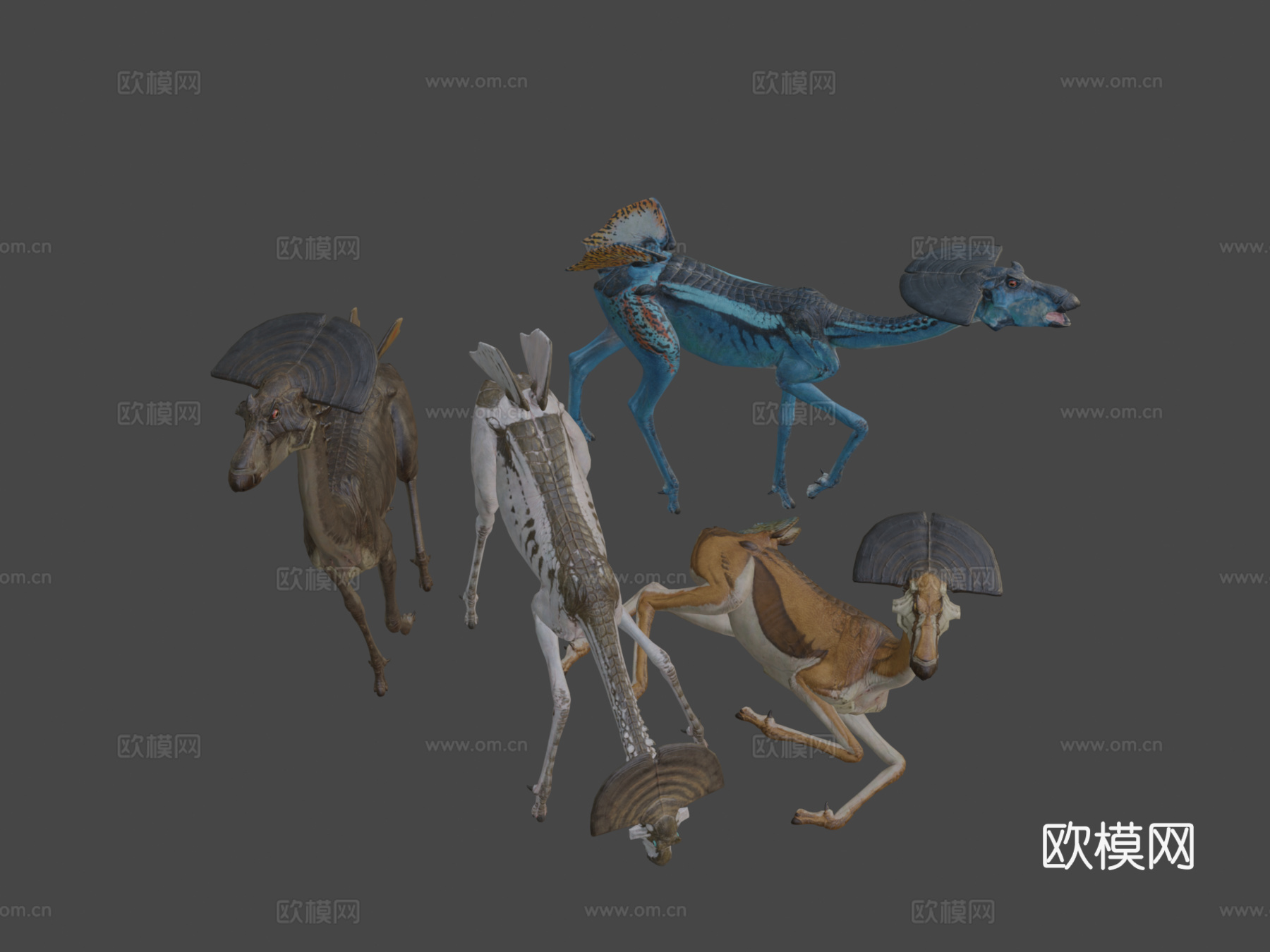 外星羚羊3d模型