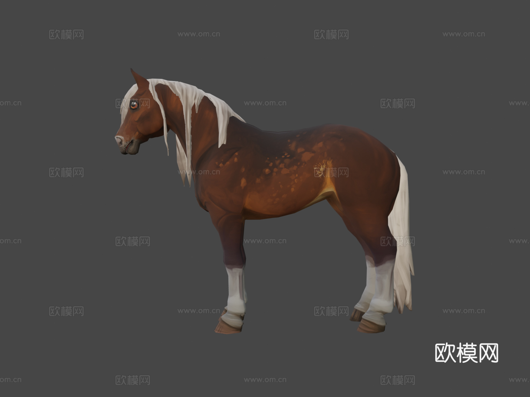 哈弗林格马3d模型