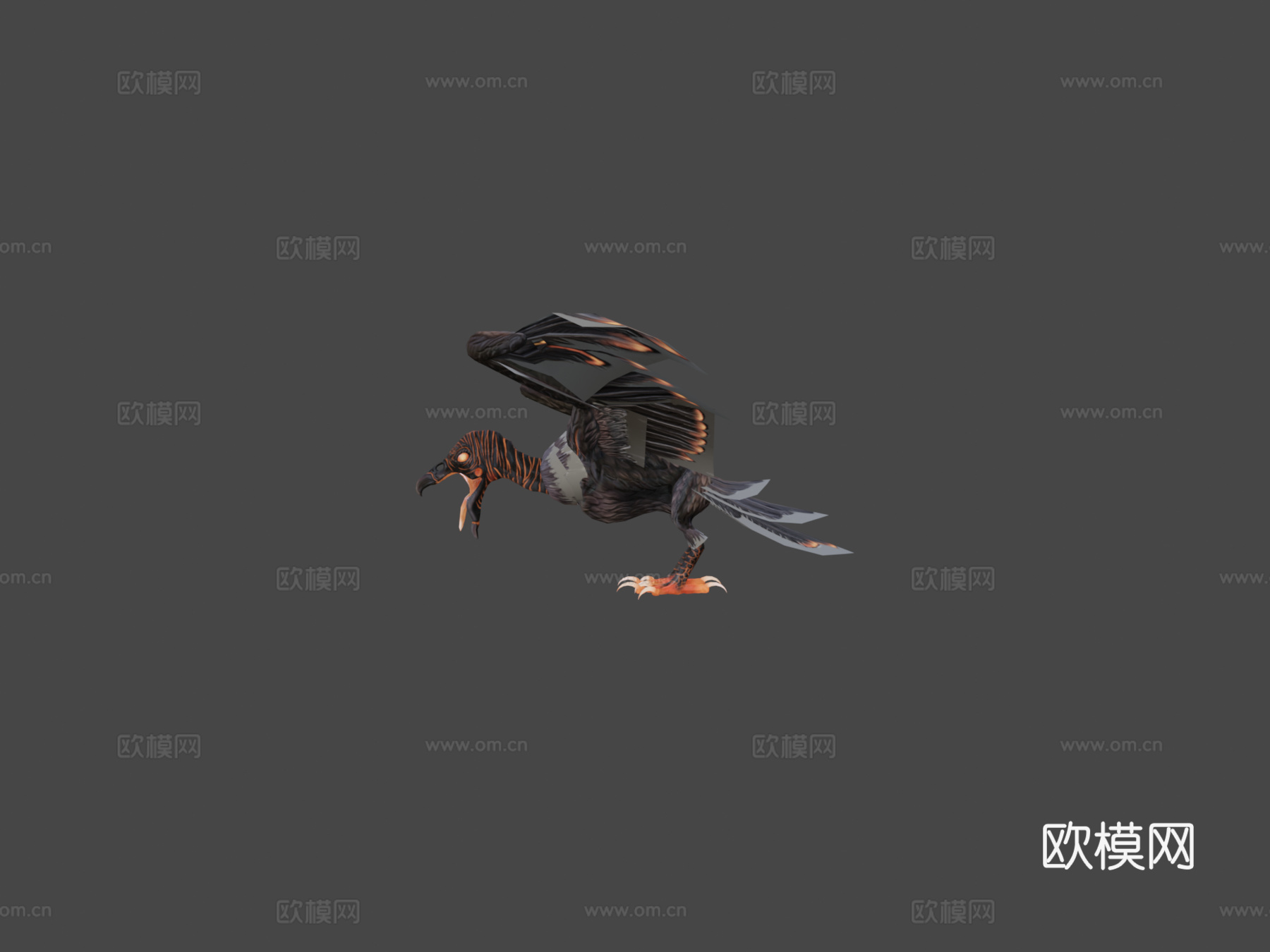 岩浆秃鹫3d模型