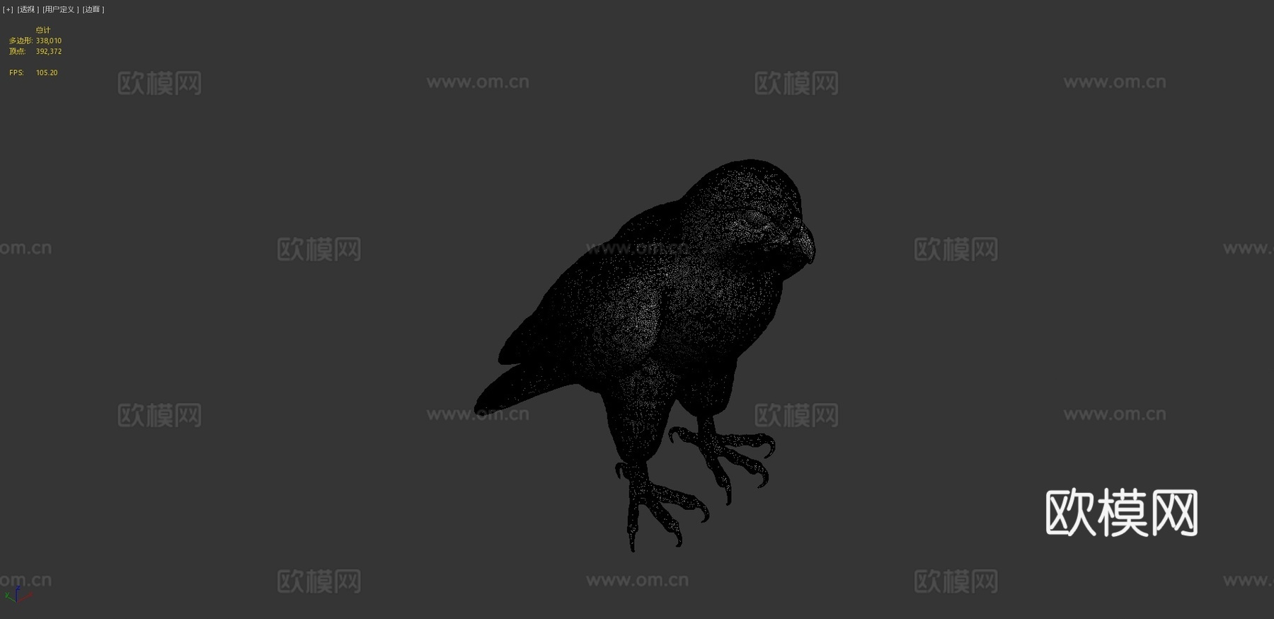 D模型猎鹰鸟3d模型