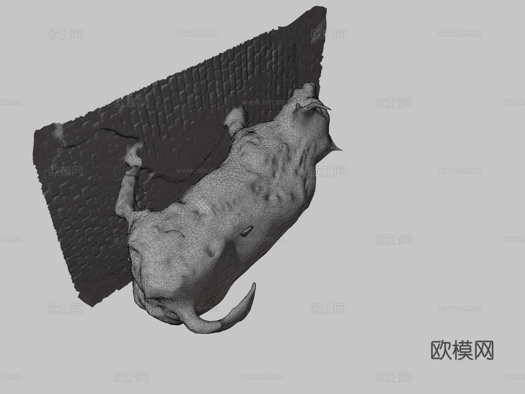 华尔街公牛3d模型