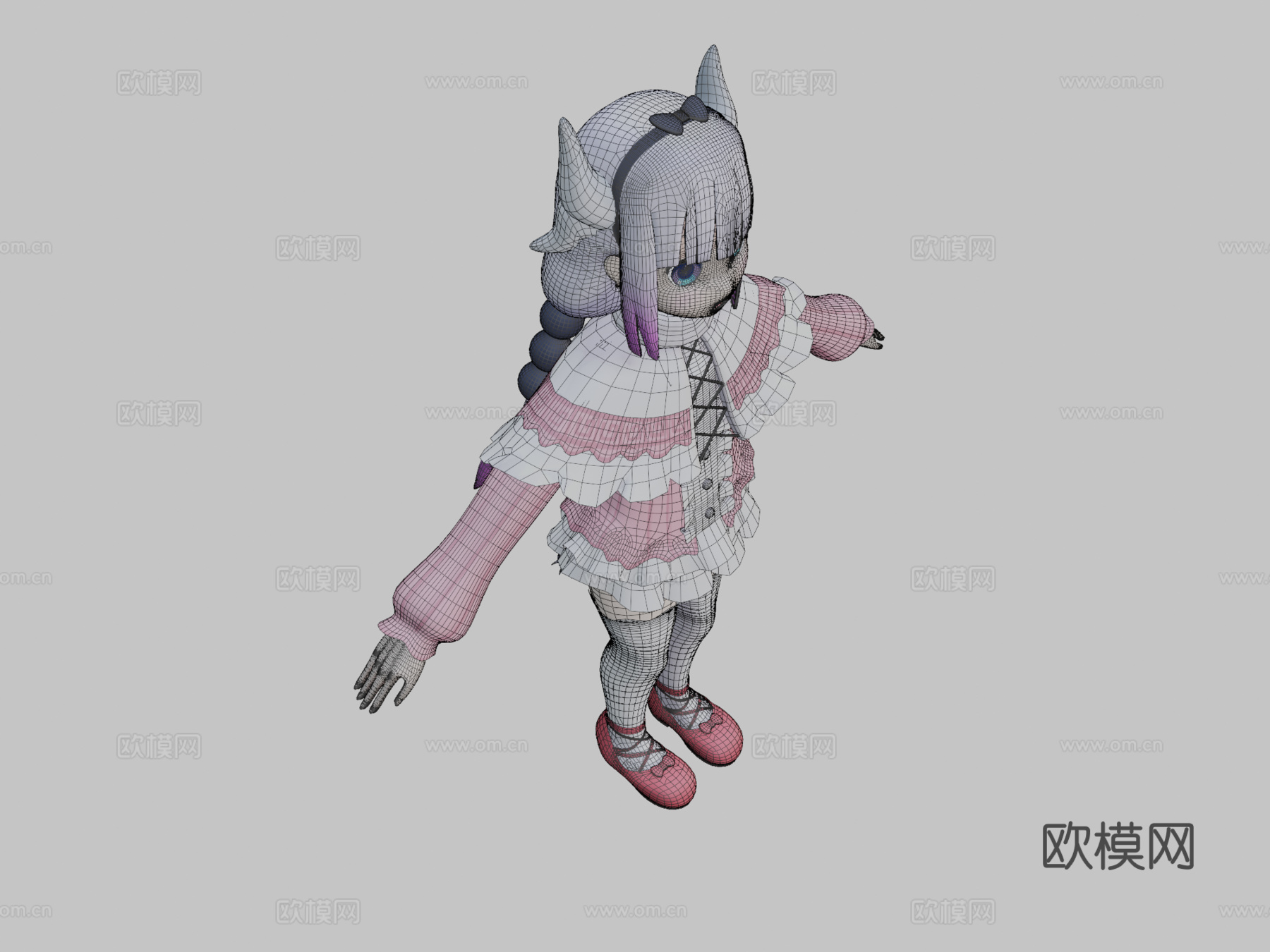 神奈-小林家的龙女仆3d模型