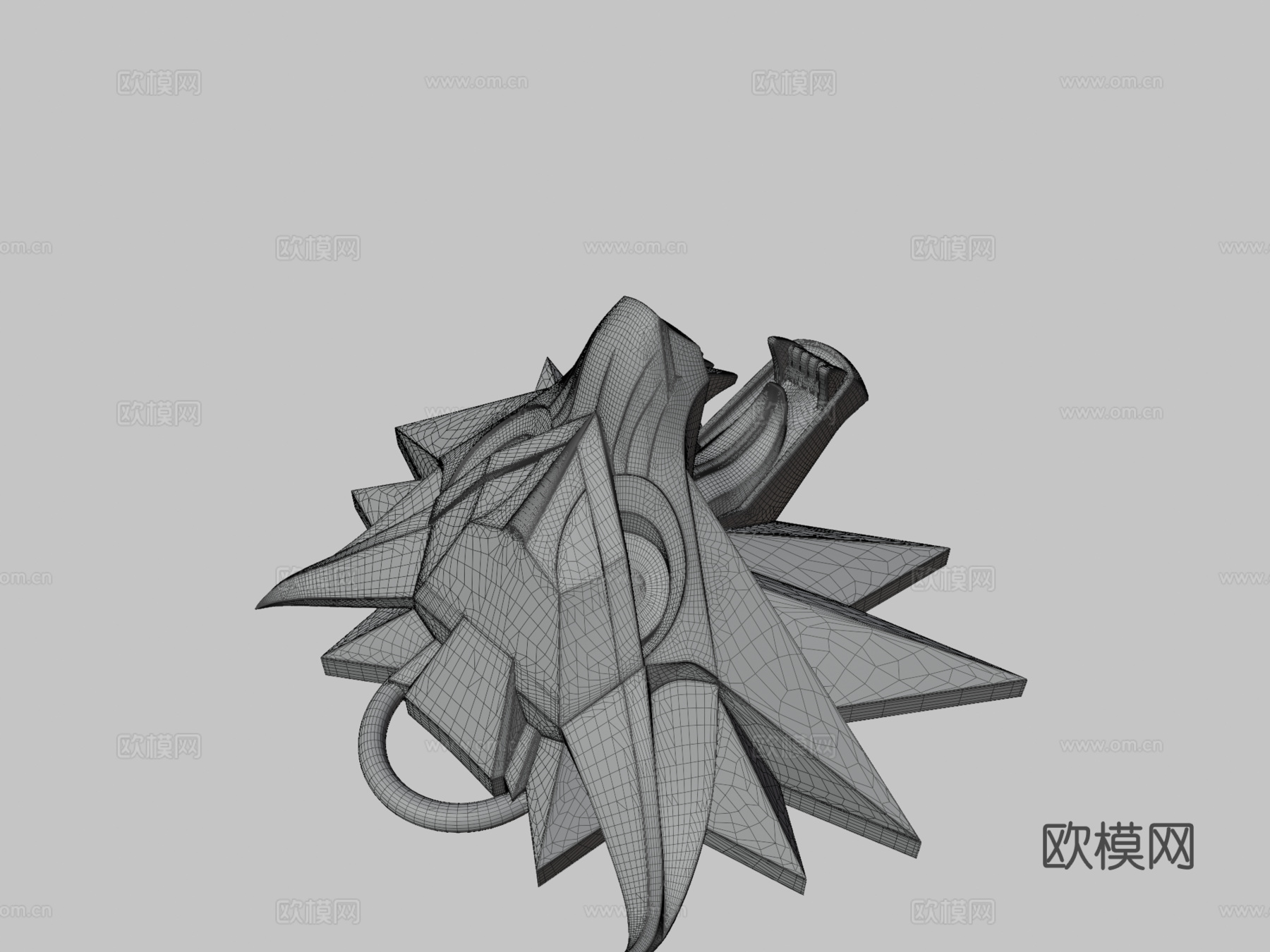 巫师徽章3d模型