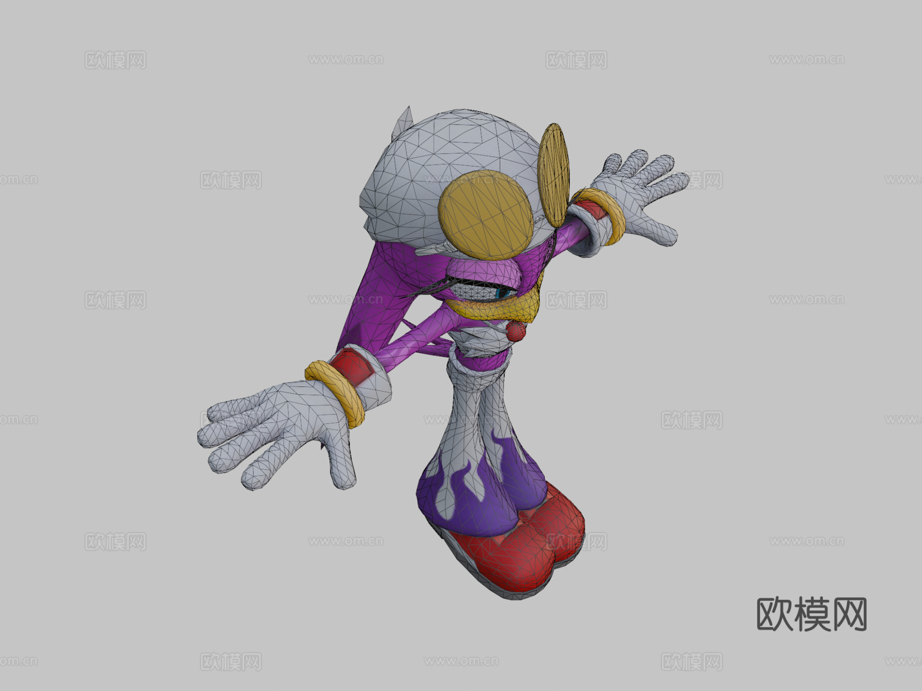 燕子波浪3d模型