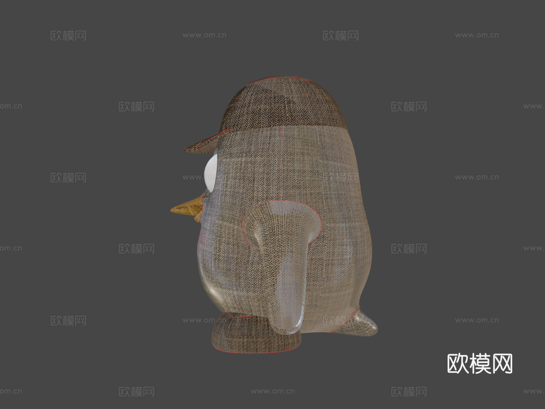 玩具企鹅3d模型