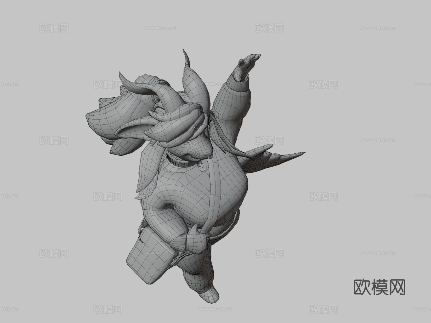 鲨鱼艾克莱尔3d模型