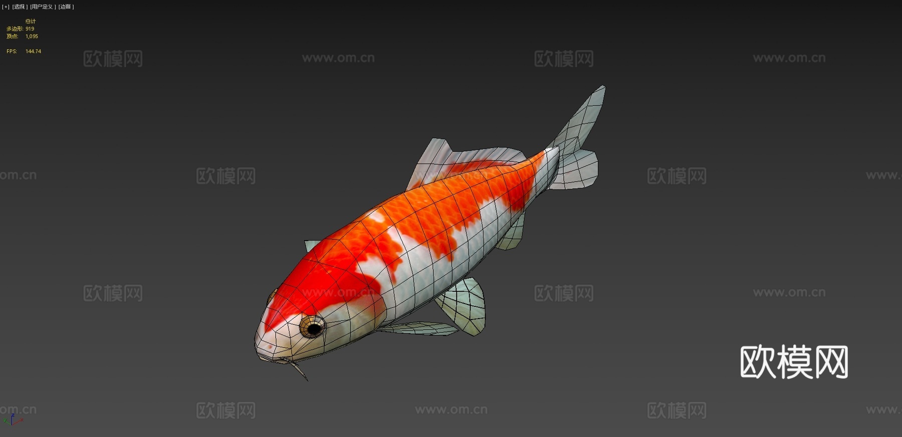 锦鲤3d模型