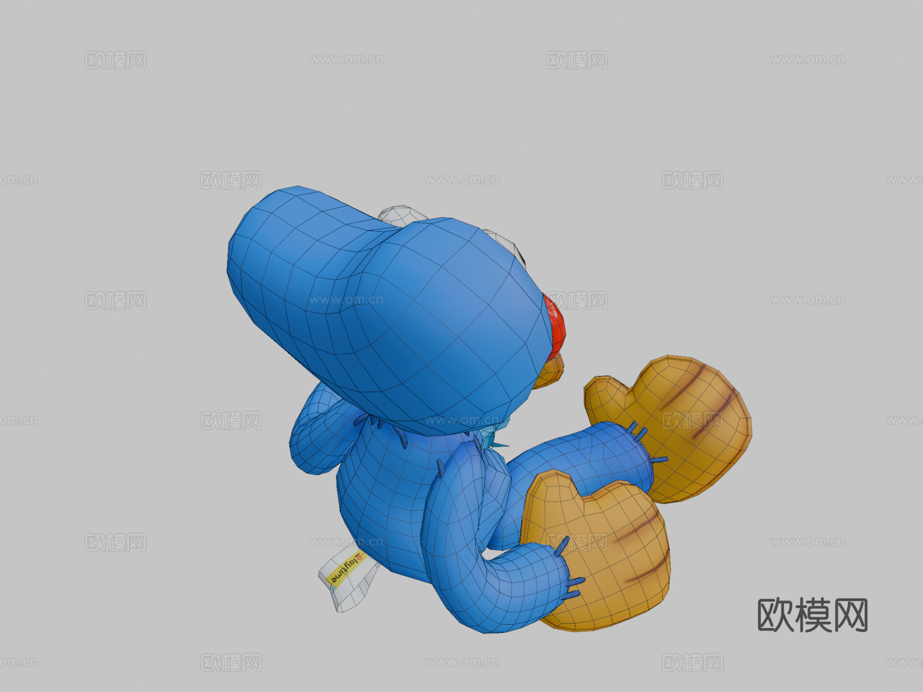 抱抱毛绒3d模型