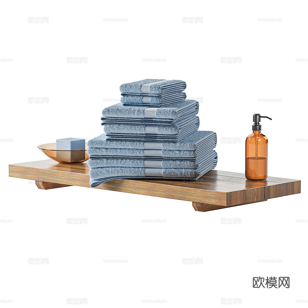 新中式侘寂洗护用品3d模型