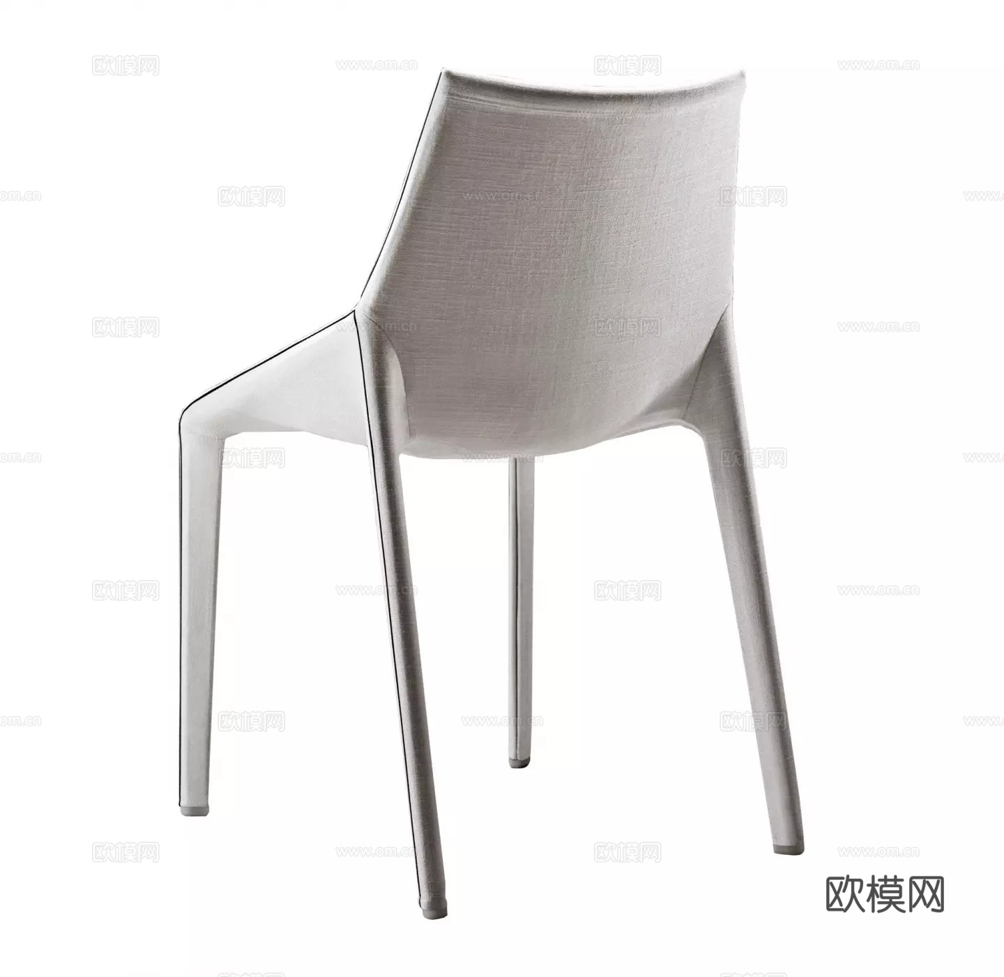 现代意式布艺椅子3d模型