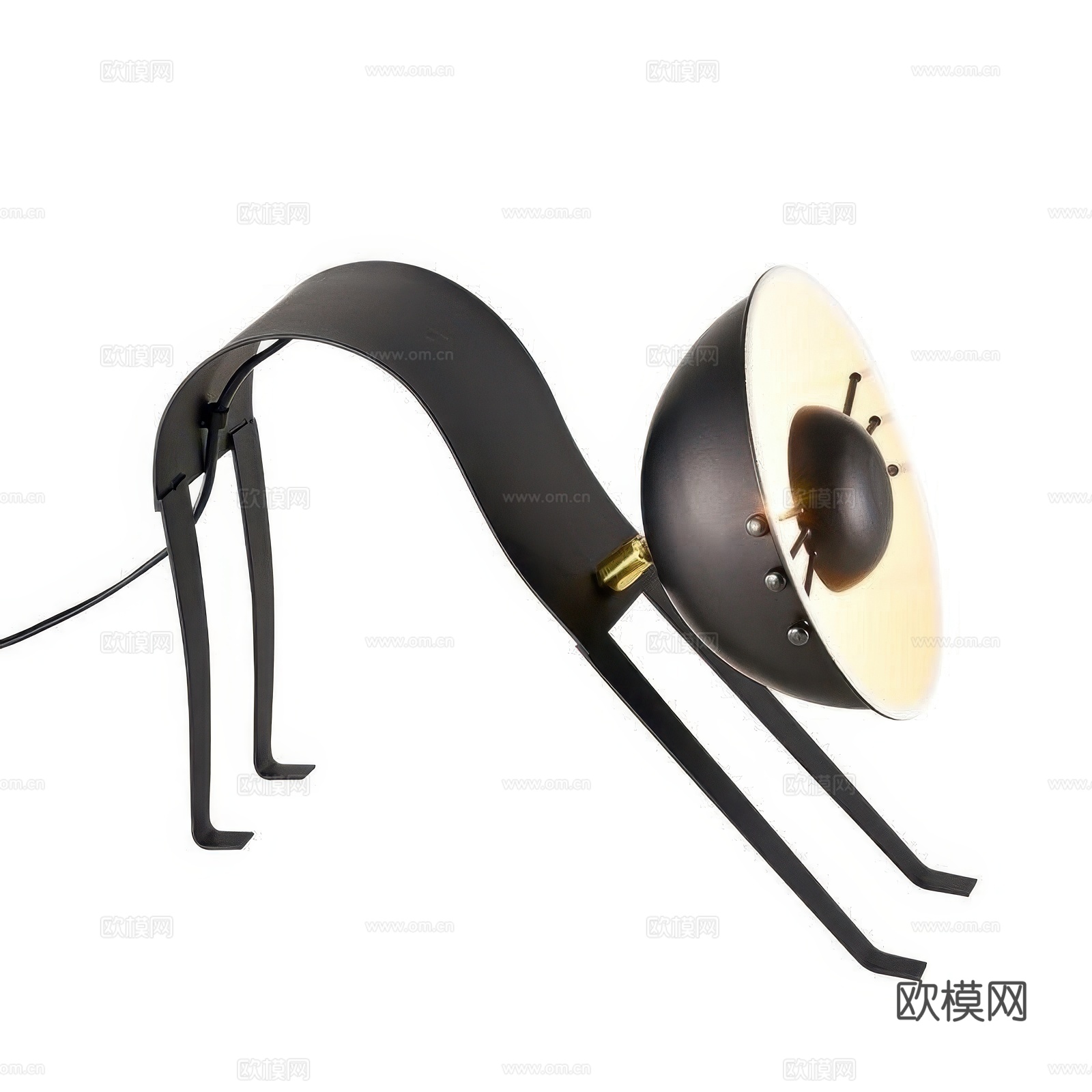 现代极简装饰猫台灯3d模型