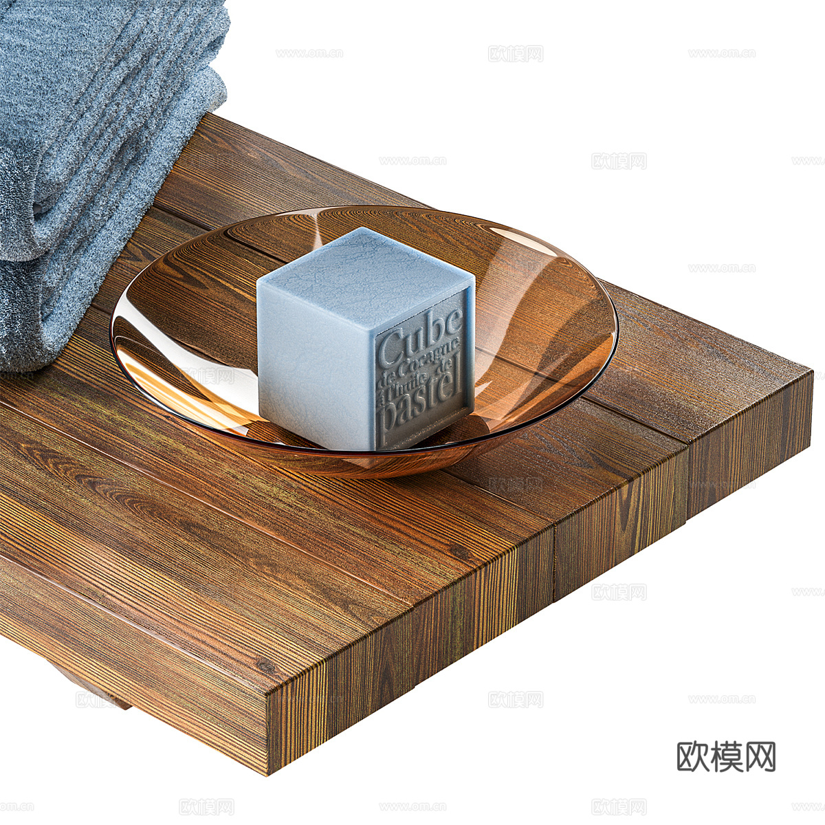 新中式侘寂洗护用品3d模型